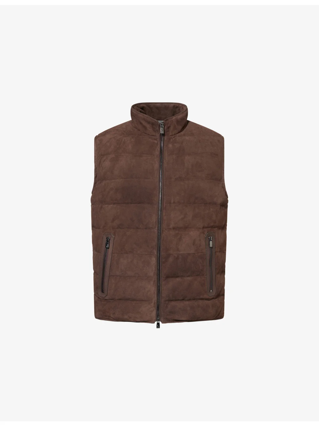 Reversible Padded Suede Gilet - 1