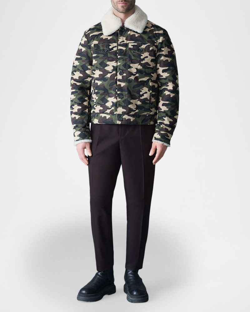 MACKAGE Men's Nash-SH Camouflage Trucker Jacket outlook
