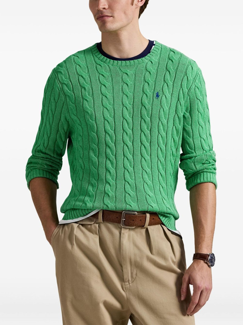 cable-knit cotton sweater 3