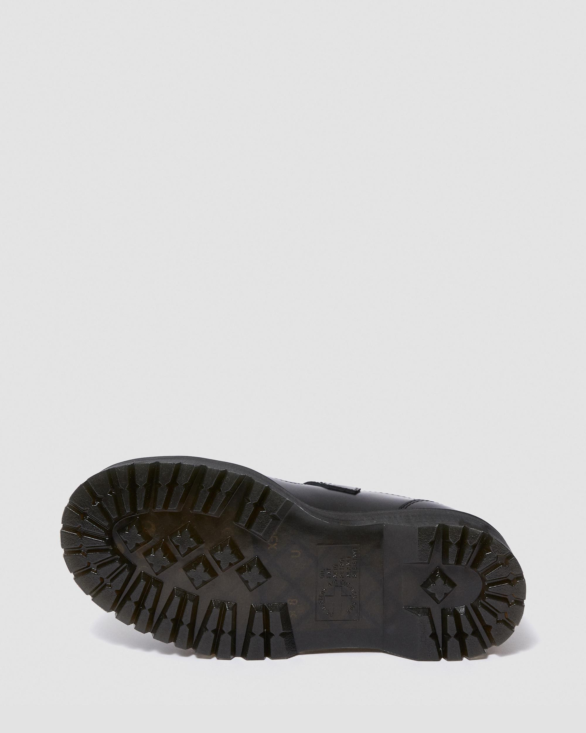 Bethan Polished Smooth Leather Platform Shoes - 8