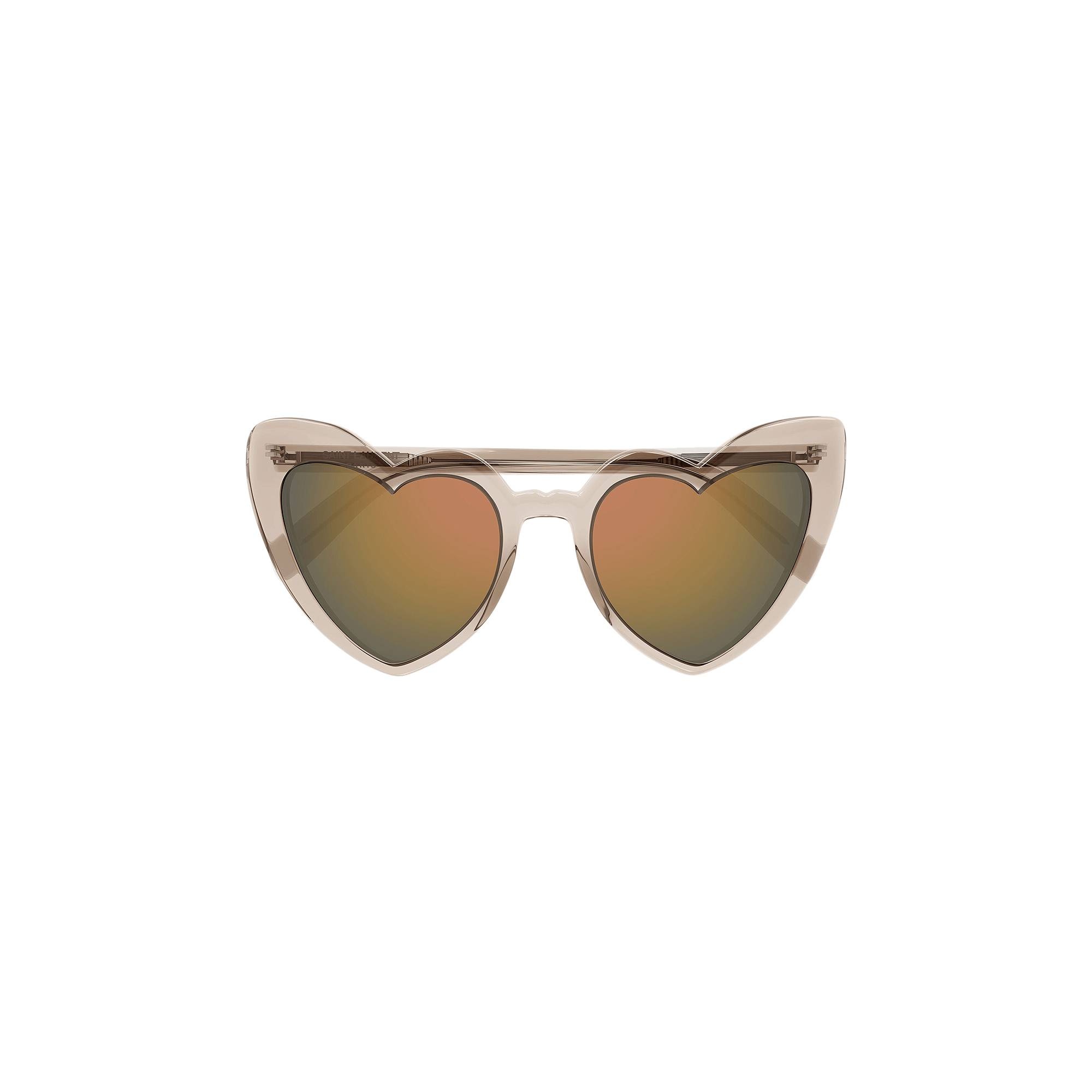 Saint Laurent Loulou Heart Sunglasses 'Nude' - 1