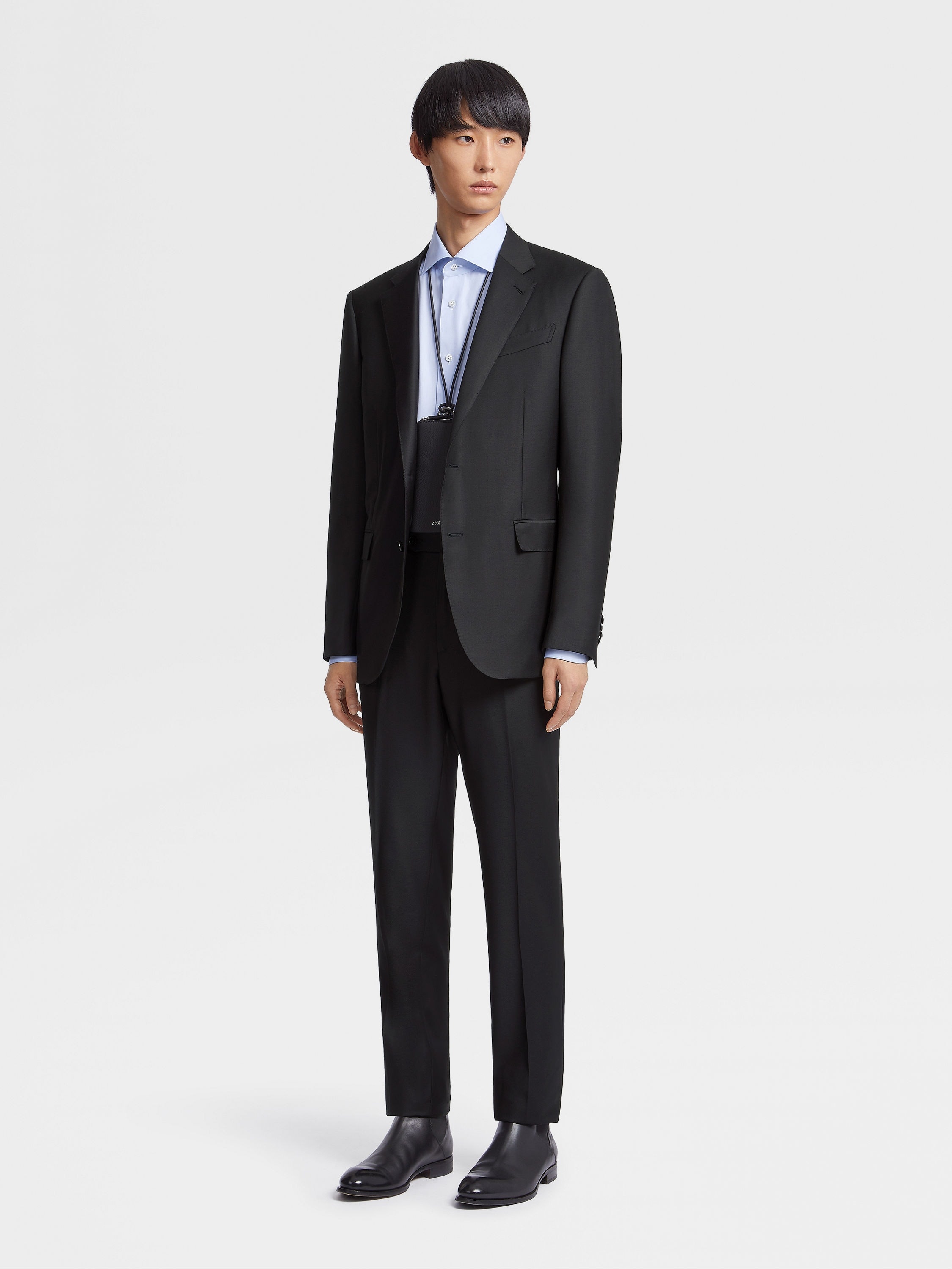 BLACK TROFEO™ WOOL SUIT - 2