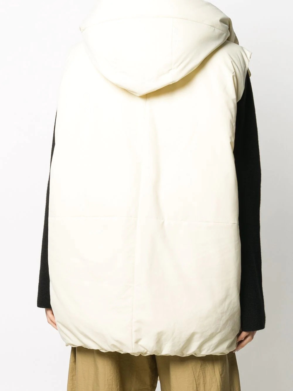 oversized sleeveless padded jacket - 4