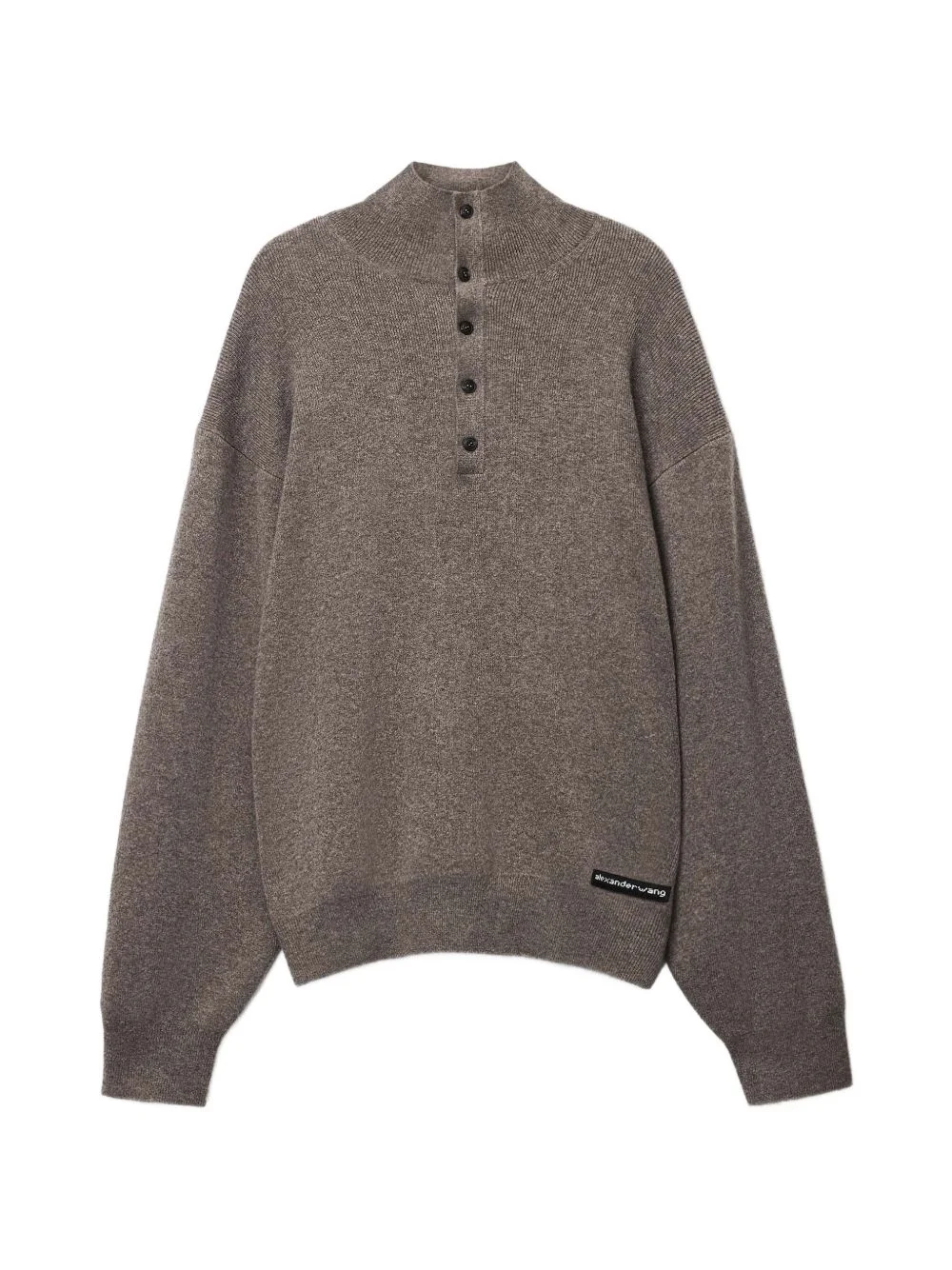 turtleneck henley sweater - 1