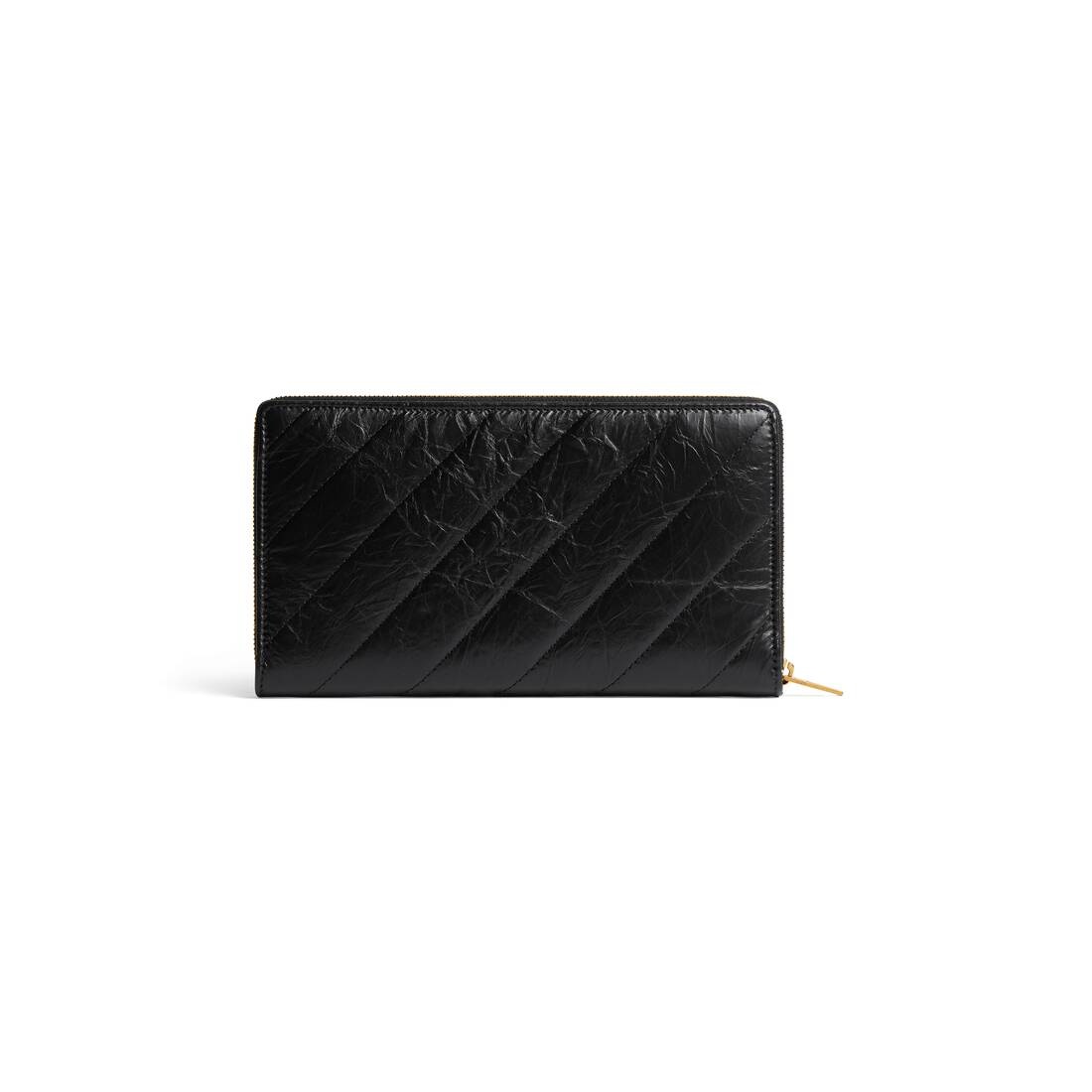 Women's Crush Continental Wallet Quilted in Black - 3