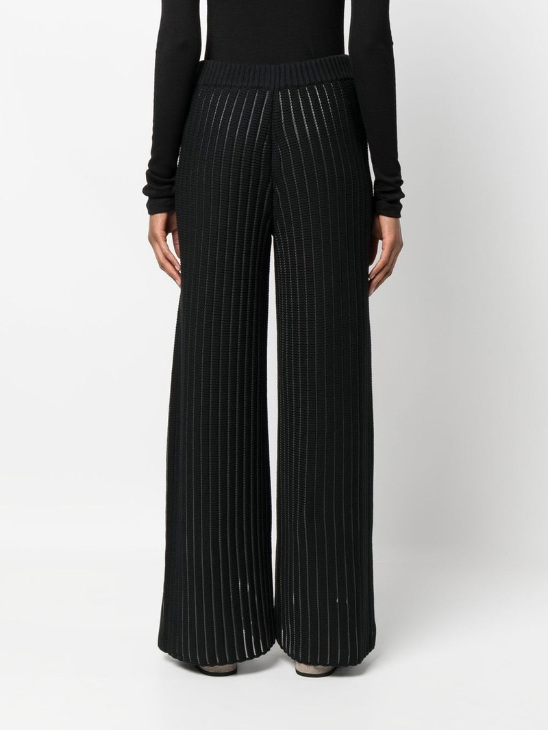 chunky-knit wide-leg trousers 4
