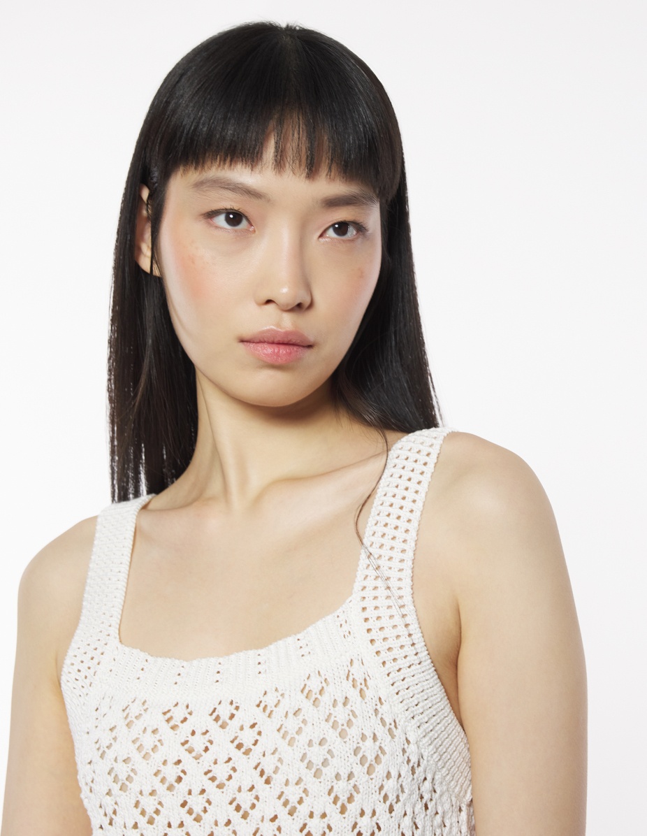 LACE KNIT CROP TOP - 4