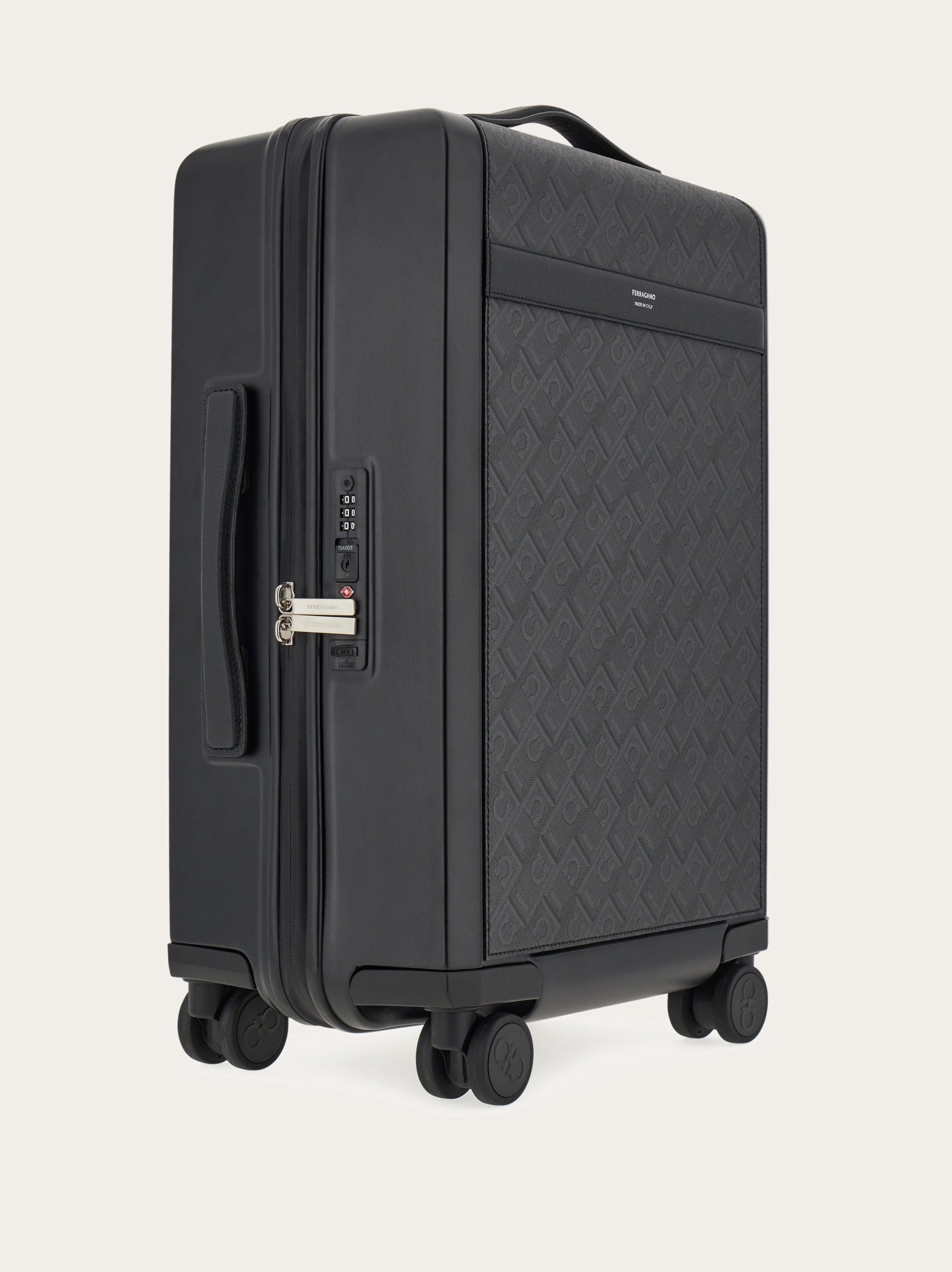 Embossed Gancini hand luggage - 4