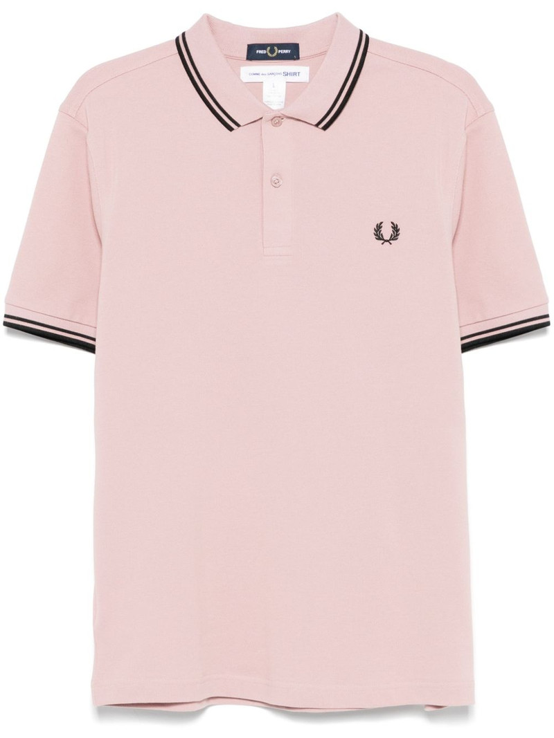 x Fred Perry logo-embroidered polo shirt 1