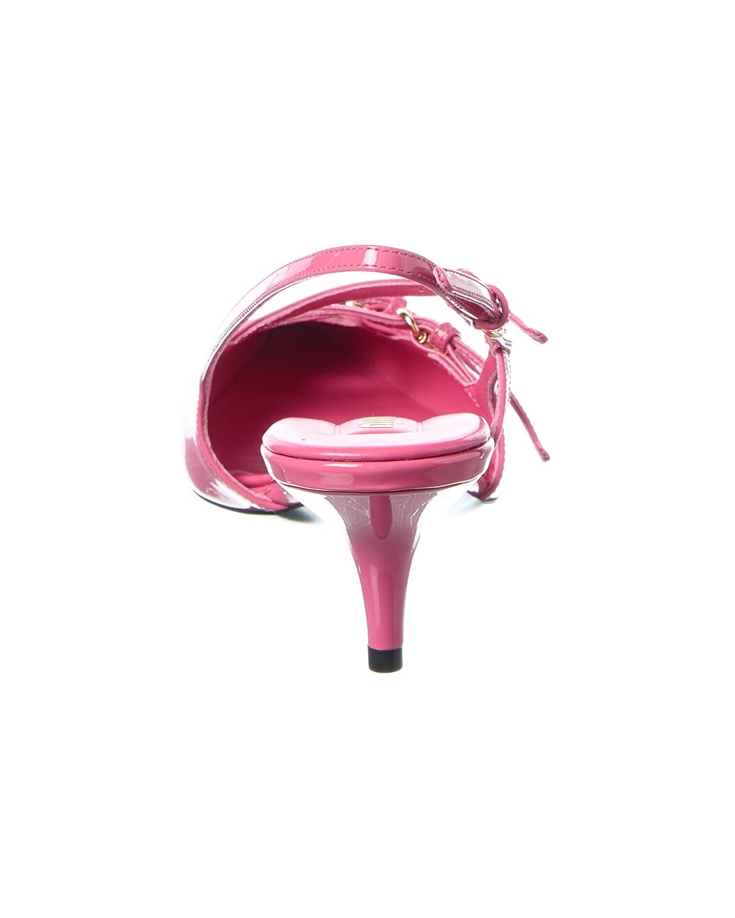 Miu Miu Logo Patent Slingback Pump - 3