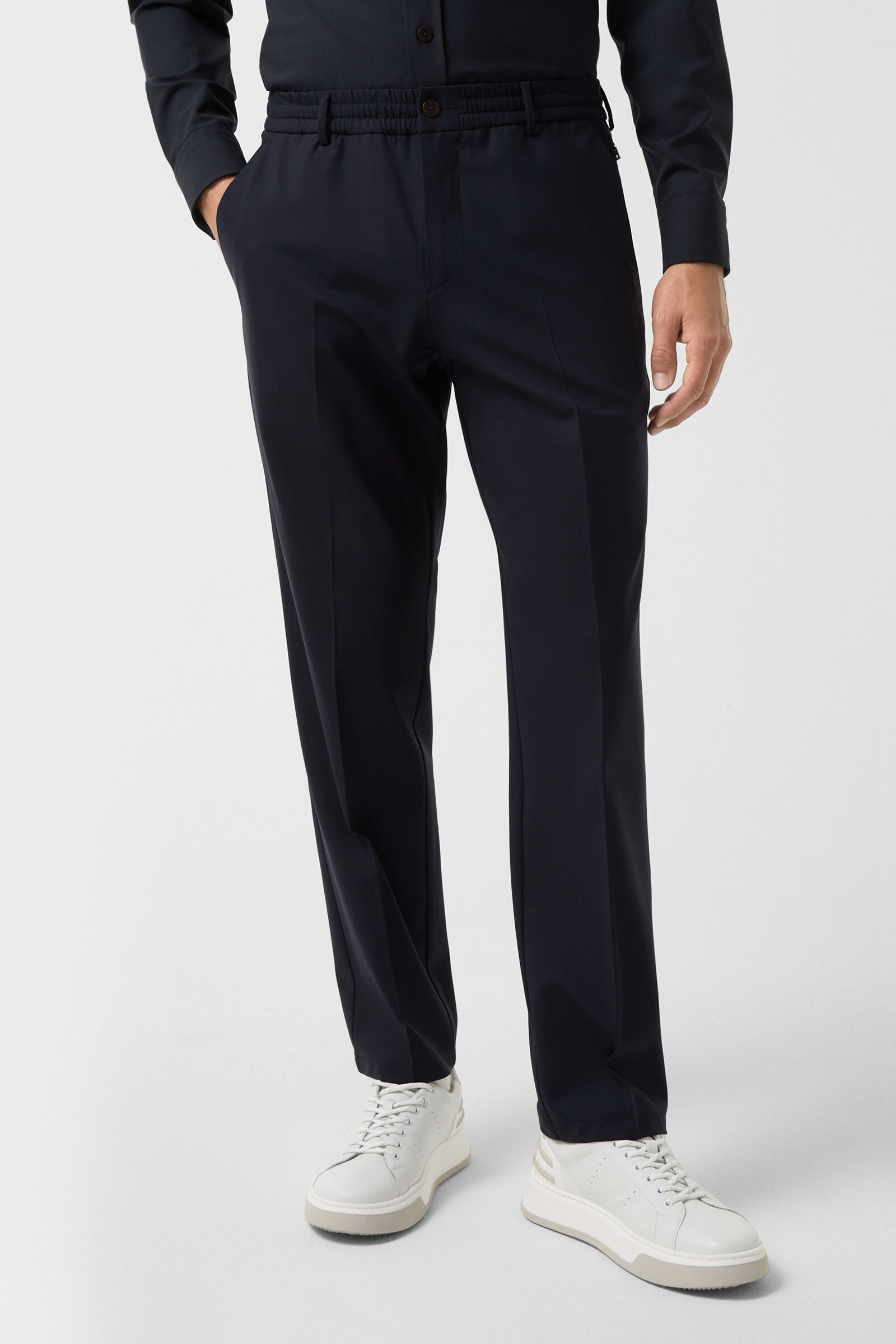 Pleated trousers Marcus in Navy blue - 2