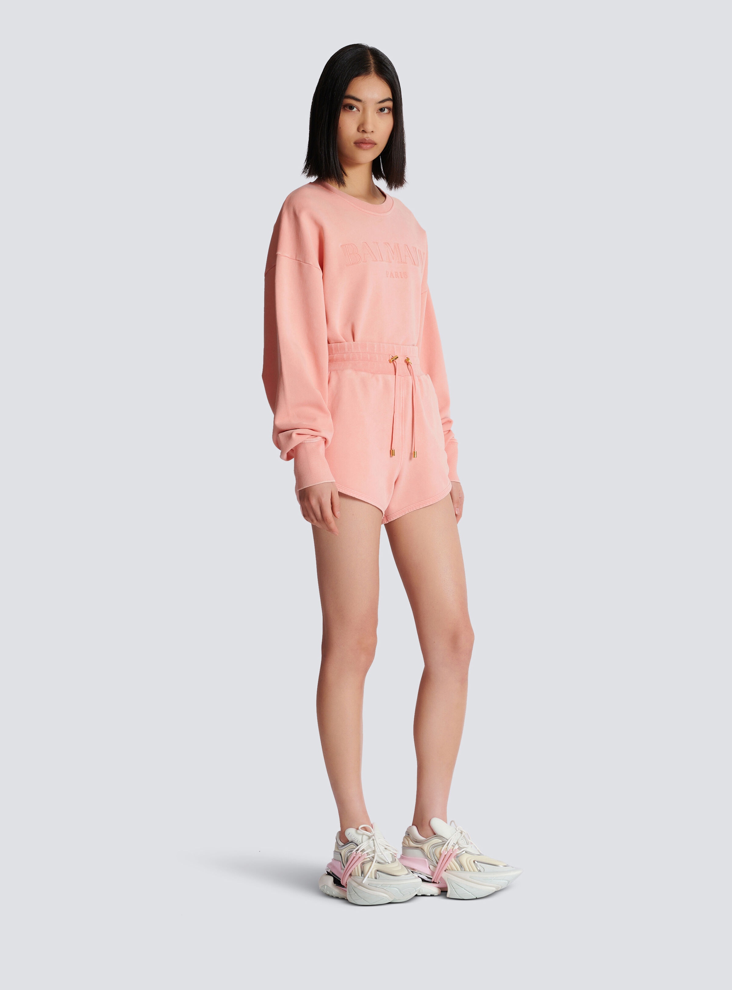 Shorts with Vintage Balmain embroidery - 3