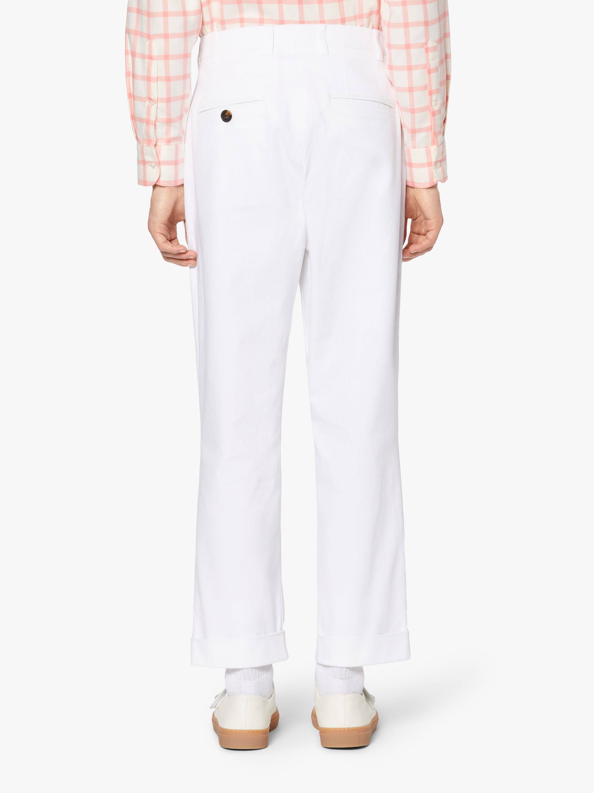 FIELD WHITE DRILL COTTON CHINO TROSUERS | GTM-202 - 4