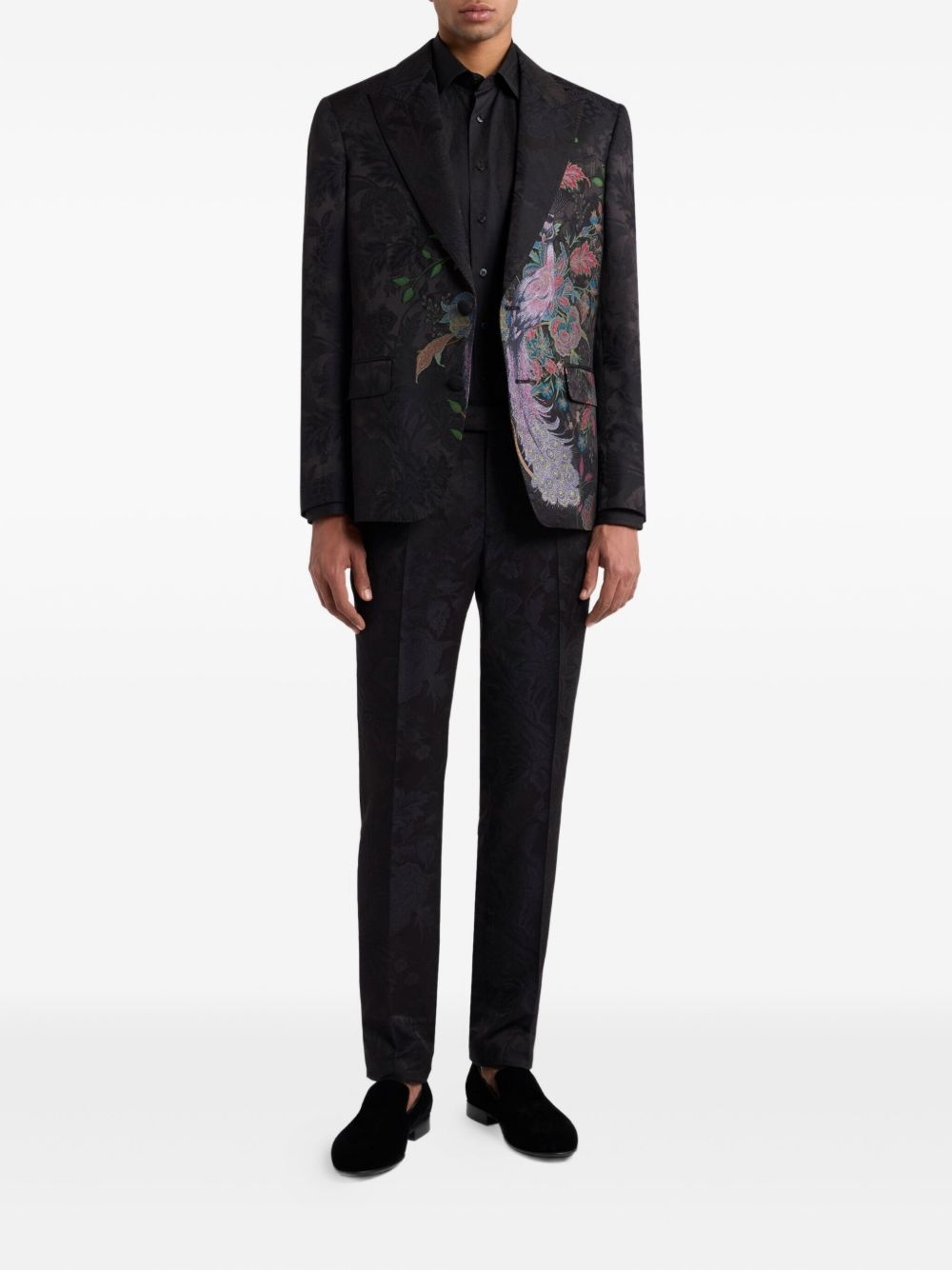 paisley-jacquard trousers - 2