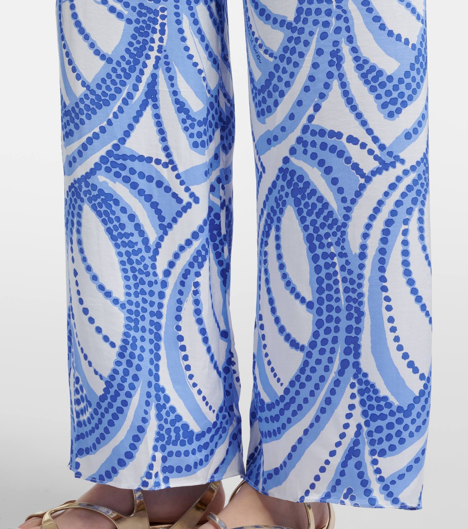 Cecile printed wide-leg pants - 5