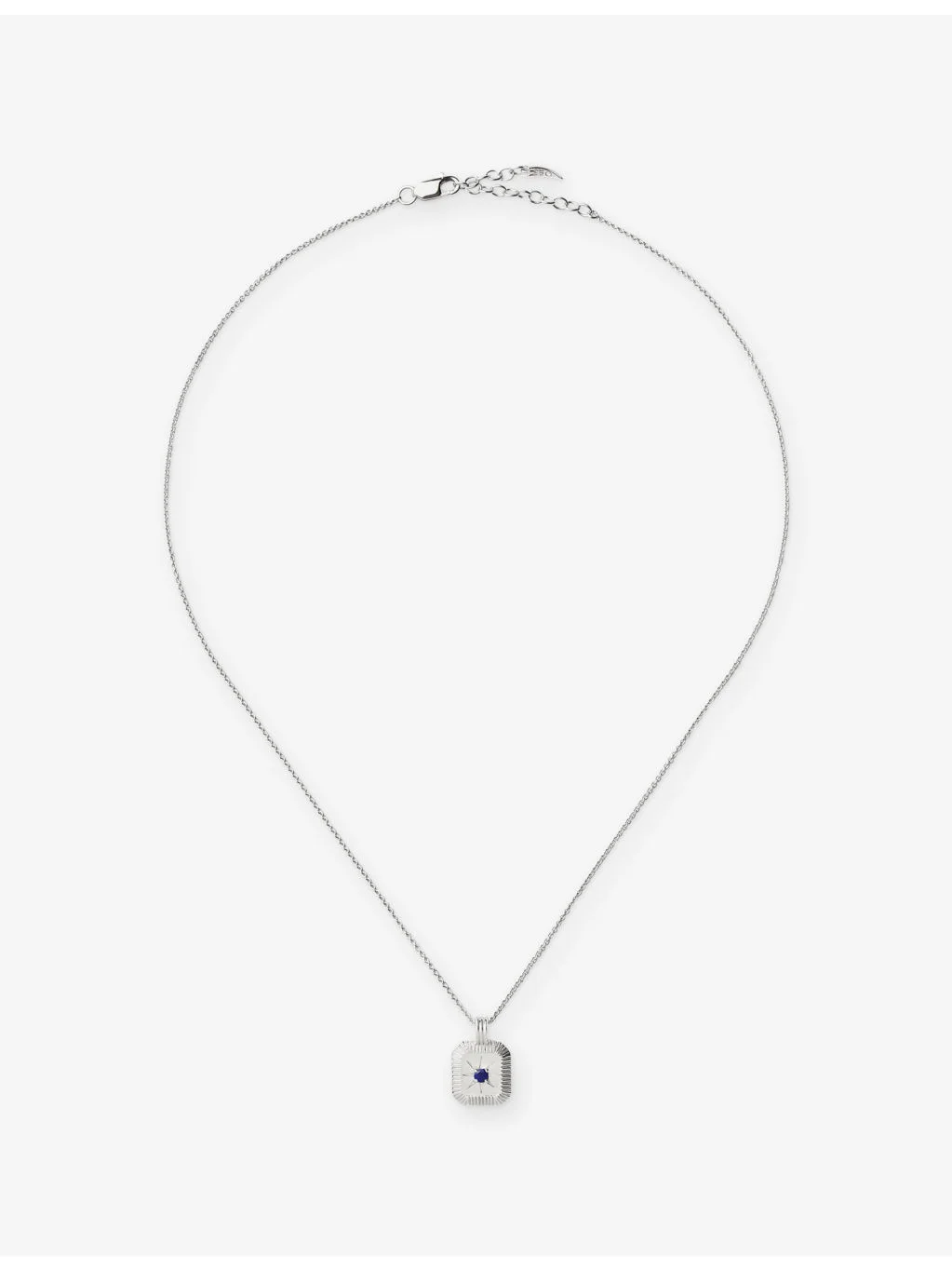 September Birthstone Sterling-Silver And Crystal Pendant Necklace - 1
