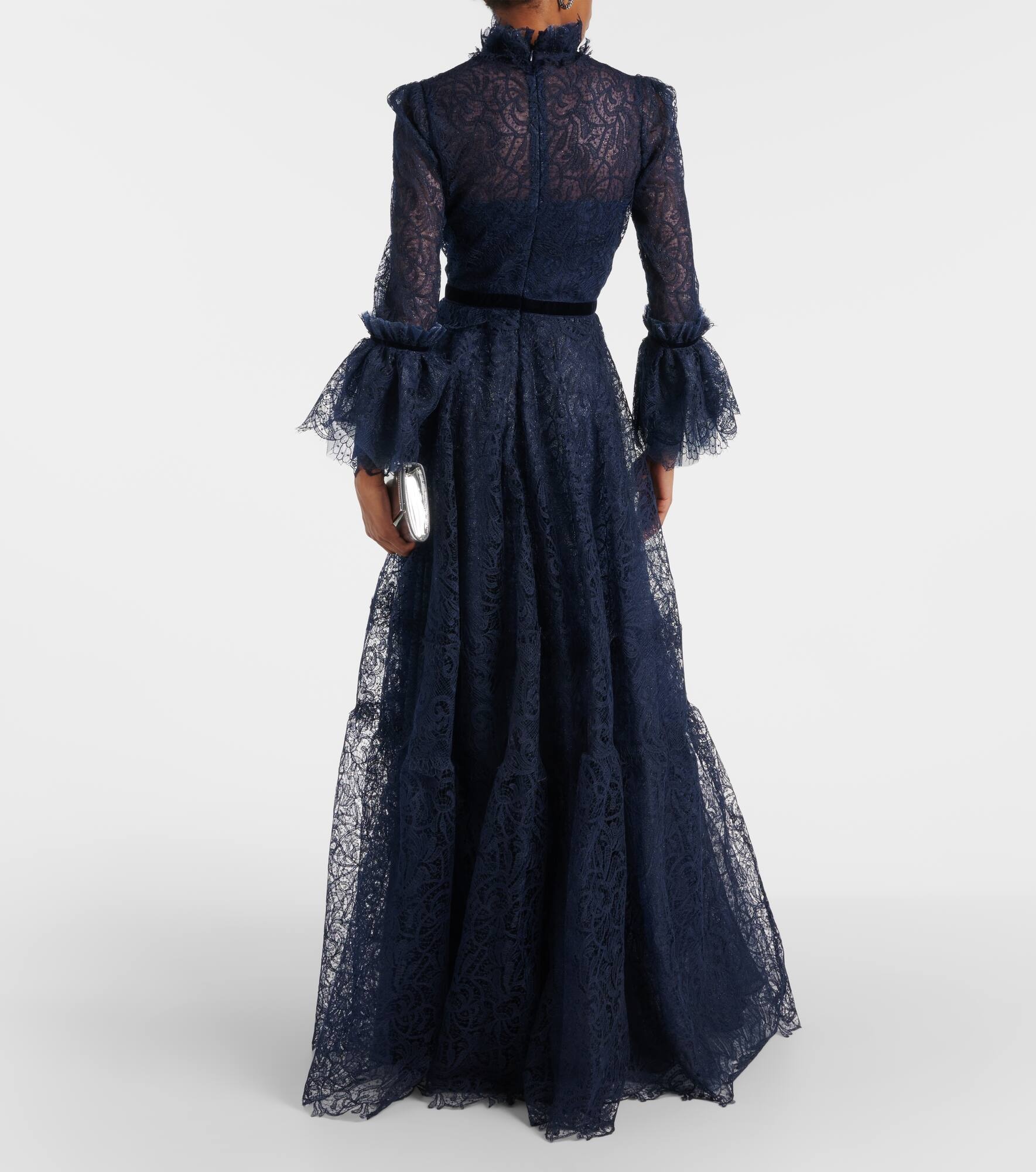 Ruched lace gown - 3