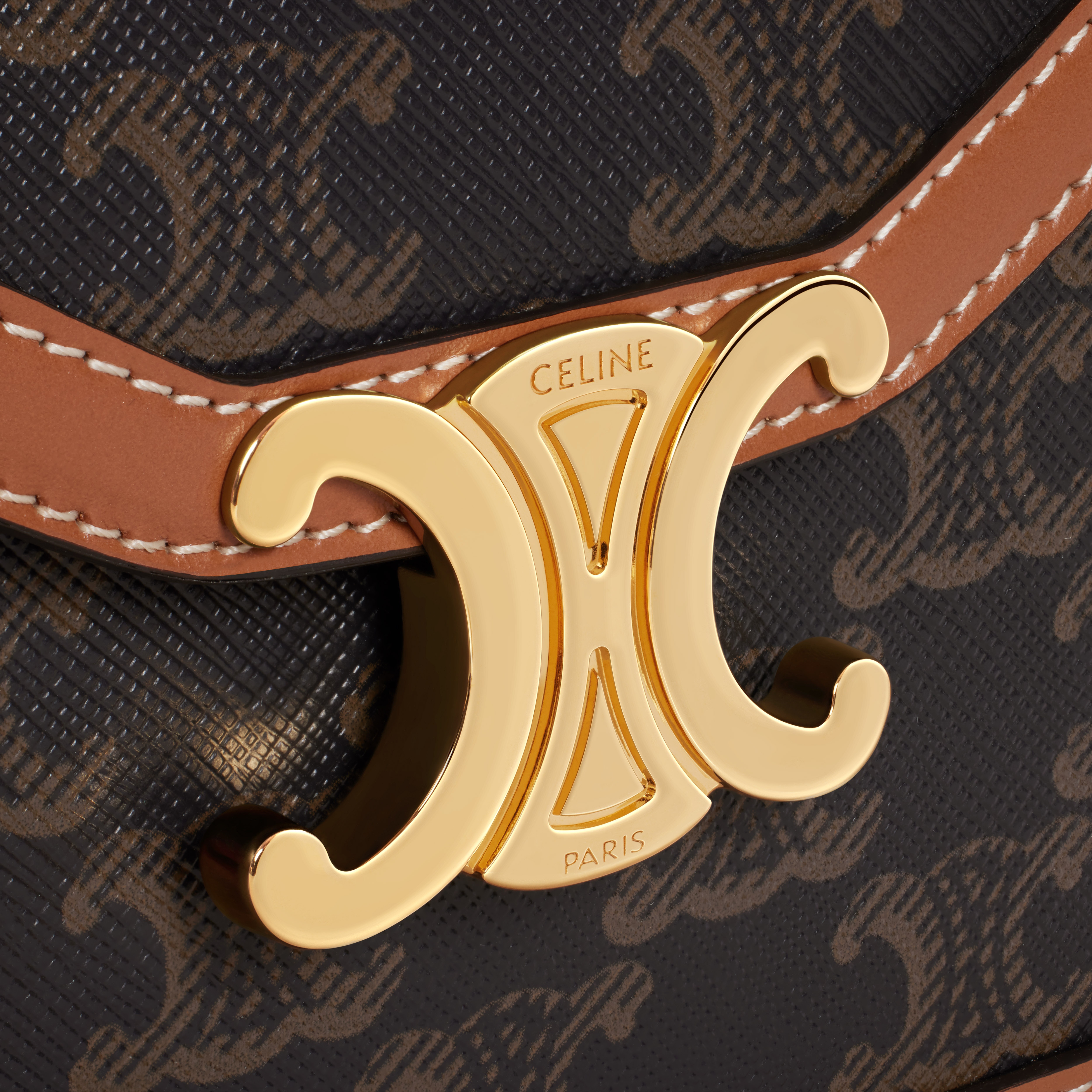 ENVELOPPE BAG in Triomphe Canvas and calfskin - 5
