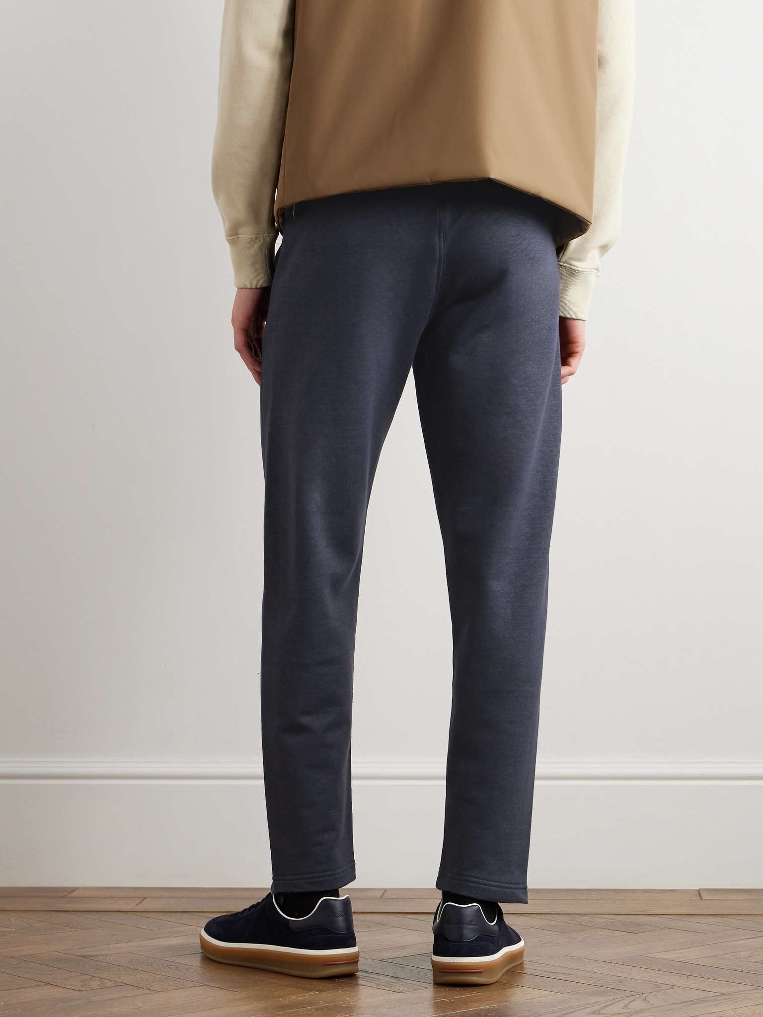 Kawaguchi Slim-Fit Straight-Leg Cotton, Linen and Cashmere-Blend Sweatpants - 4