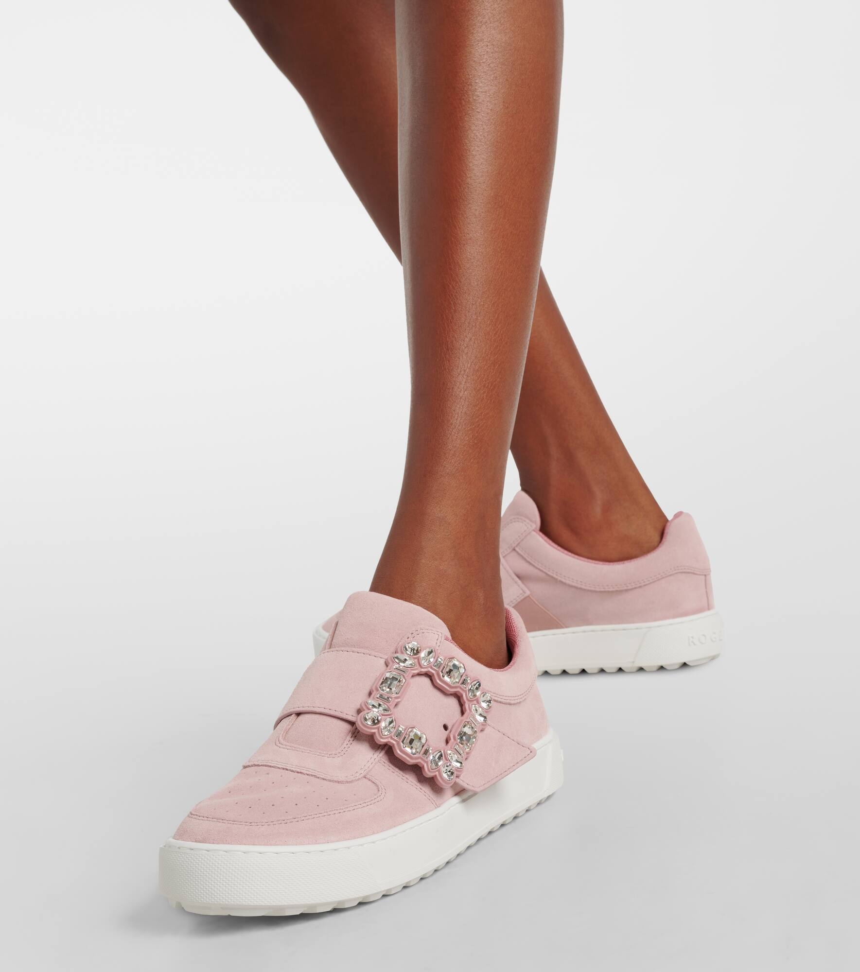 Very Vivier embellished leather sneakers - 4