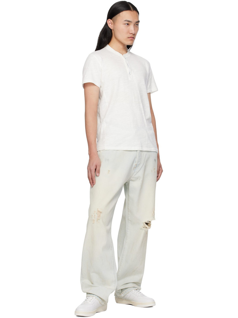 rag & bone White Classic Cotton Henley outlook