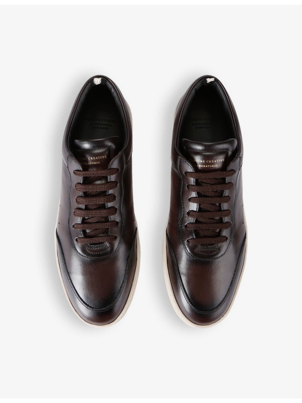 Kris Lux logo-embellished leather low-top trainers - 2