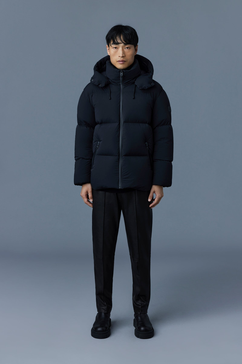 MACKAGE KENT Stretch matt down jacket with hood outlook