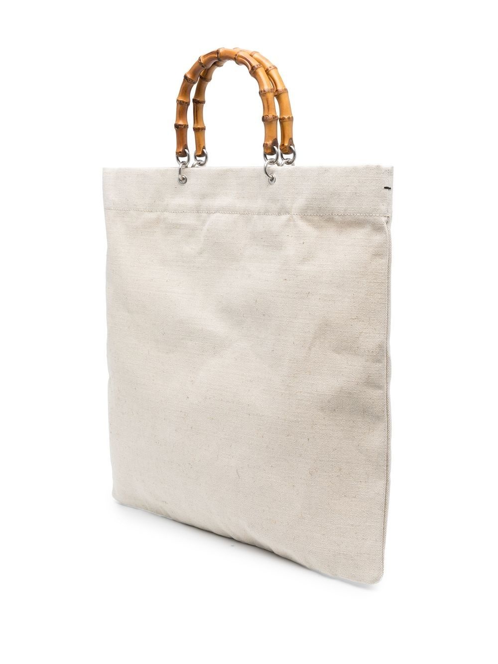 bamboo-handle tote bag - 3