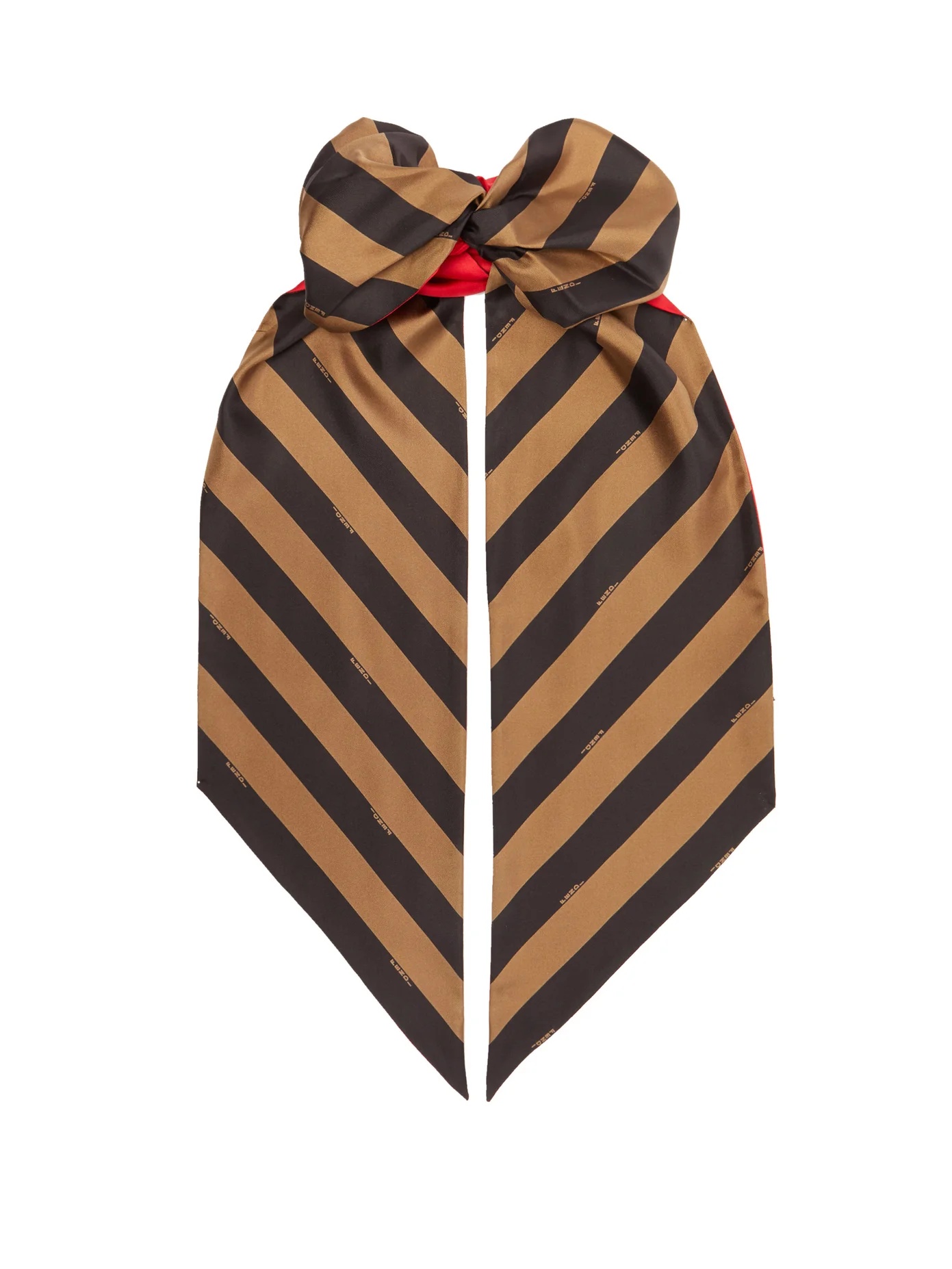 Striped silk headscarf - 1