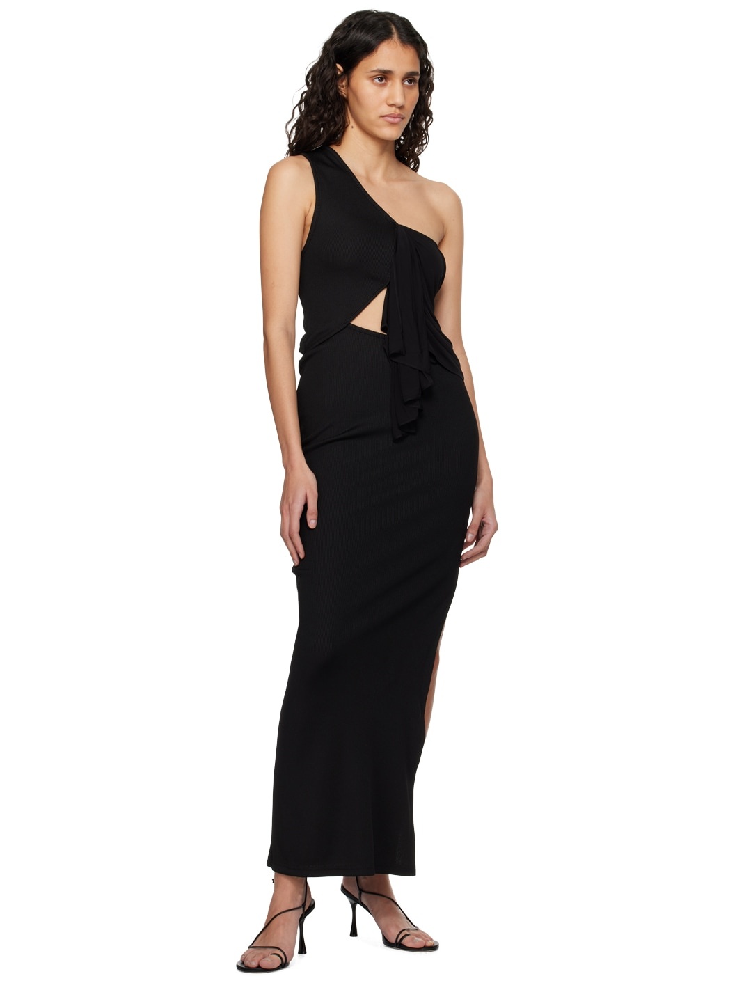 Black Seneca Swirl Maxi Dress - 4