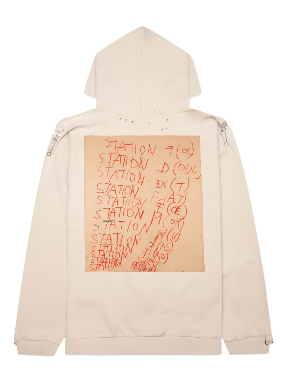 washed distressed hoodie - 2