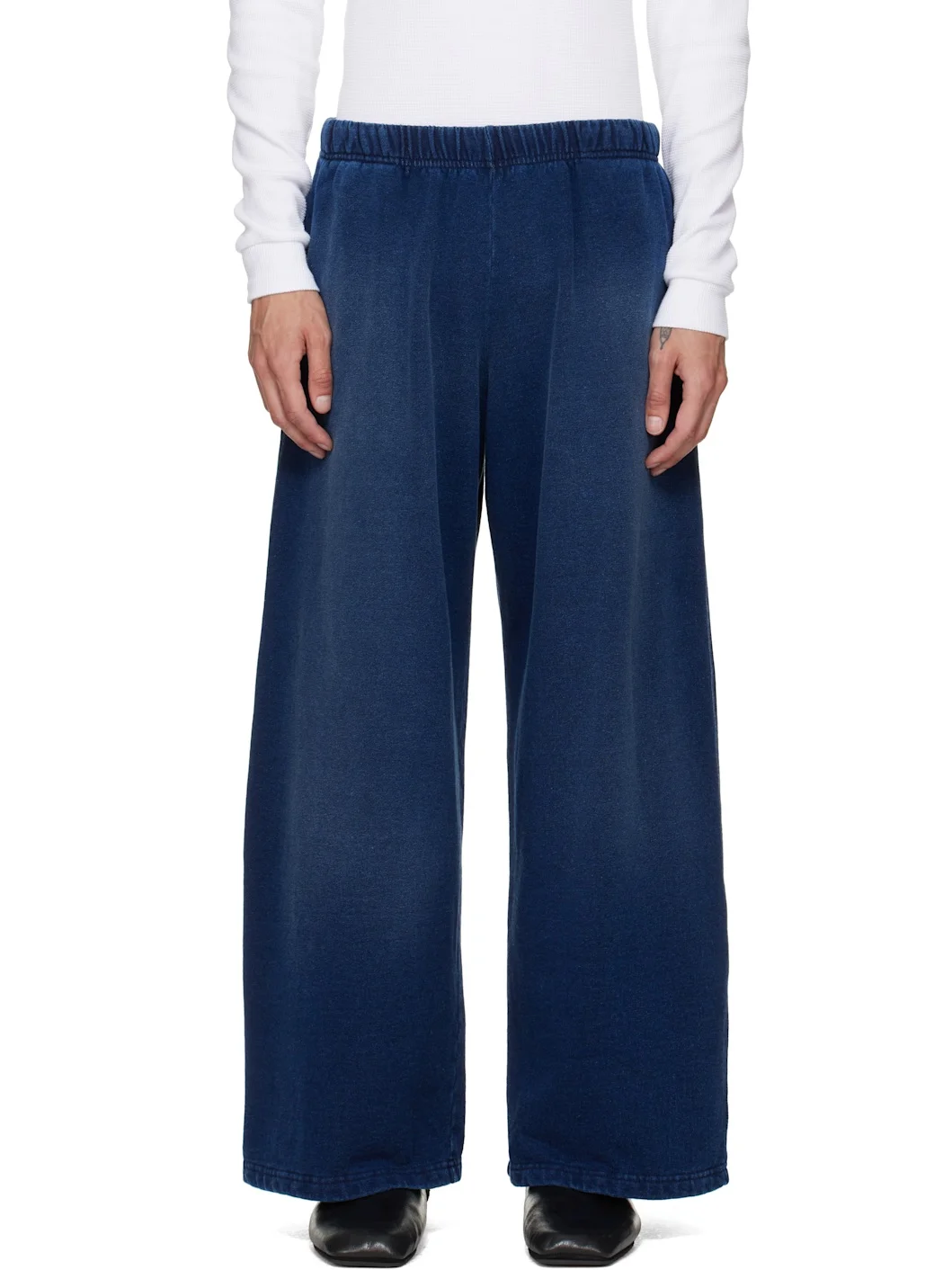 Navy Heavyweight Party Sweatpants - 1
