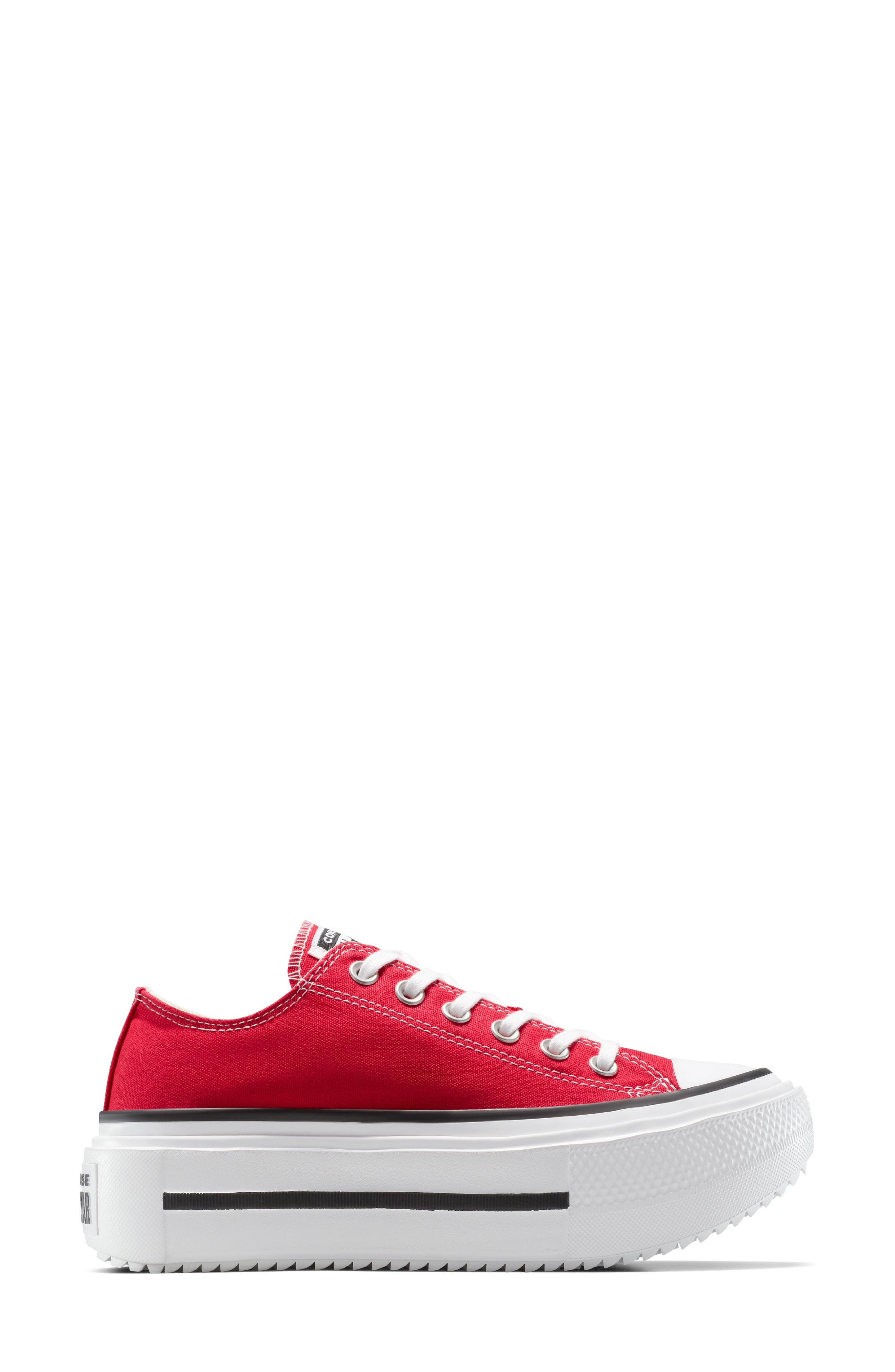 Converse Gender Inclusive Chuck Taylor All Star Lift Double Stack Low Top Platform Sneaker in Red/Bl - 3