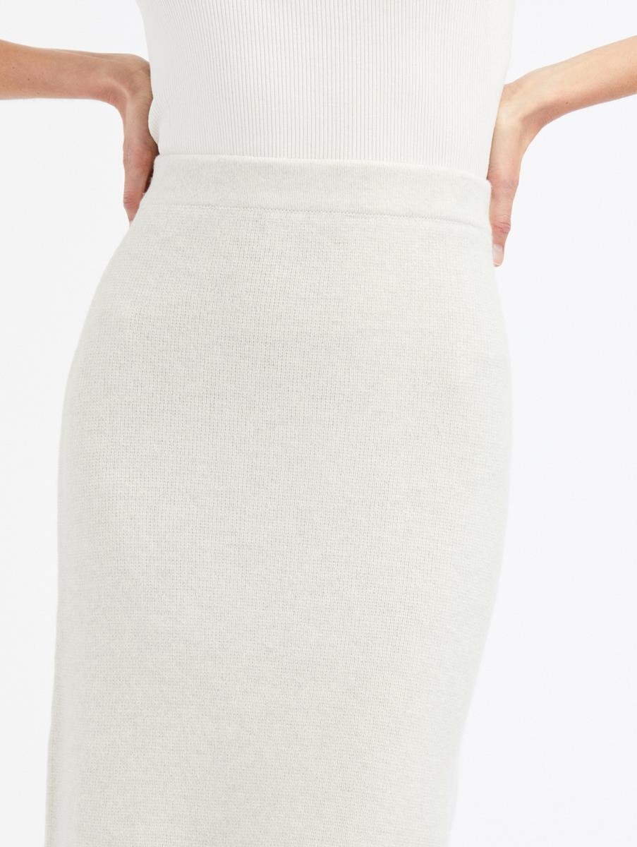 CASHMERE PENCIL SKIRT - 5