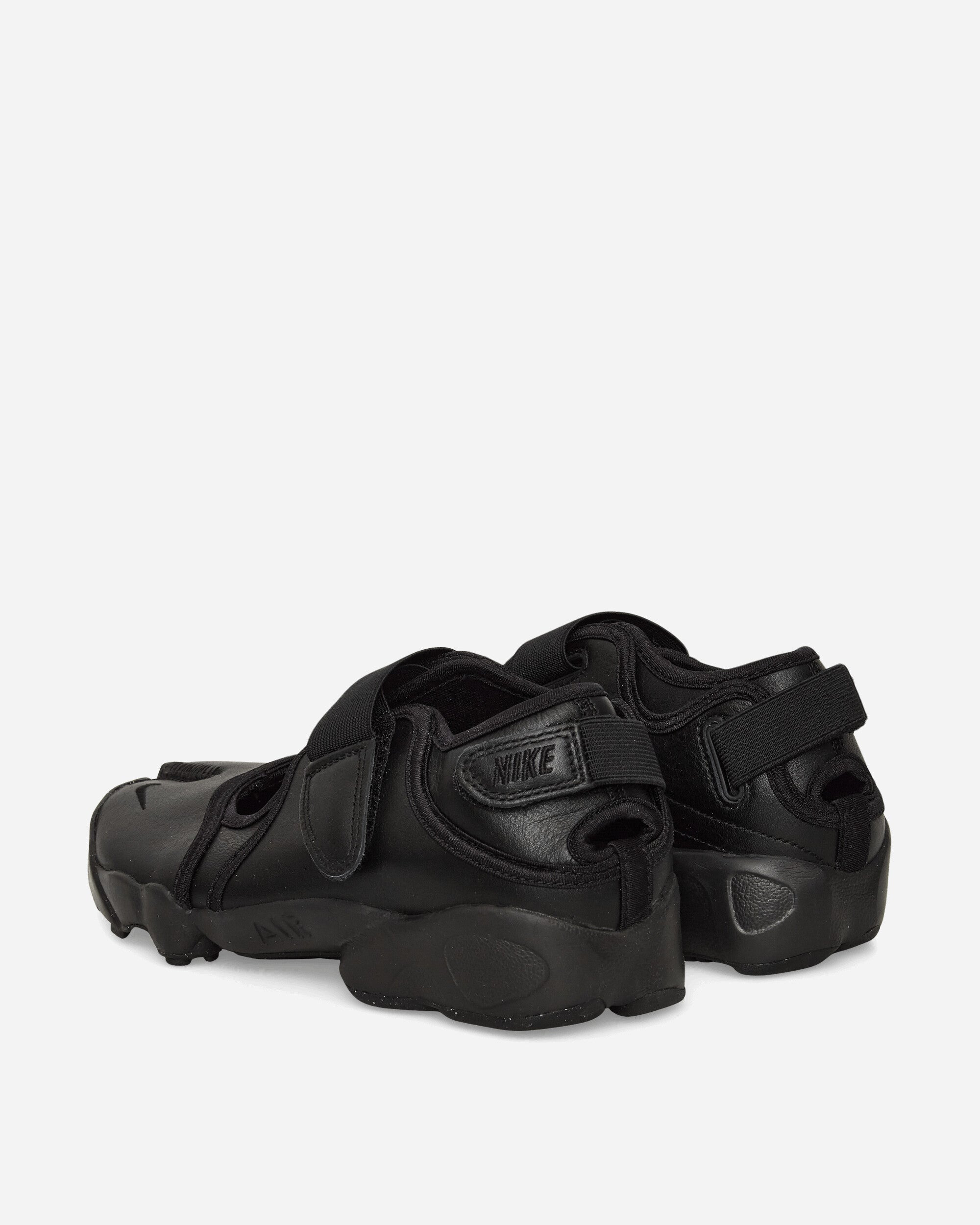 Women's Air Rift Leather Sandals Black - 4