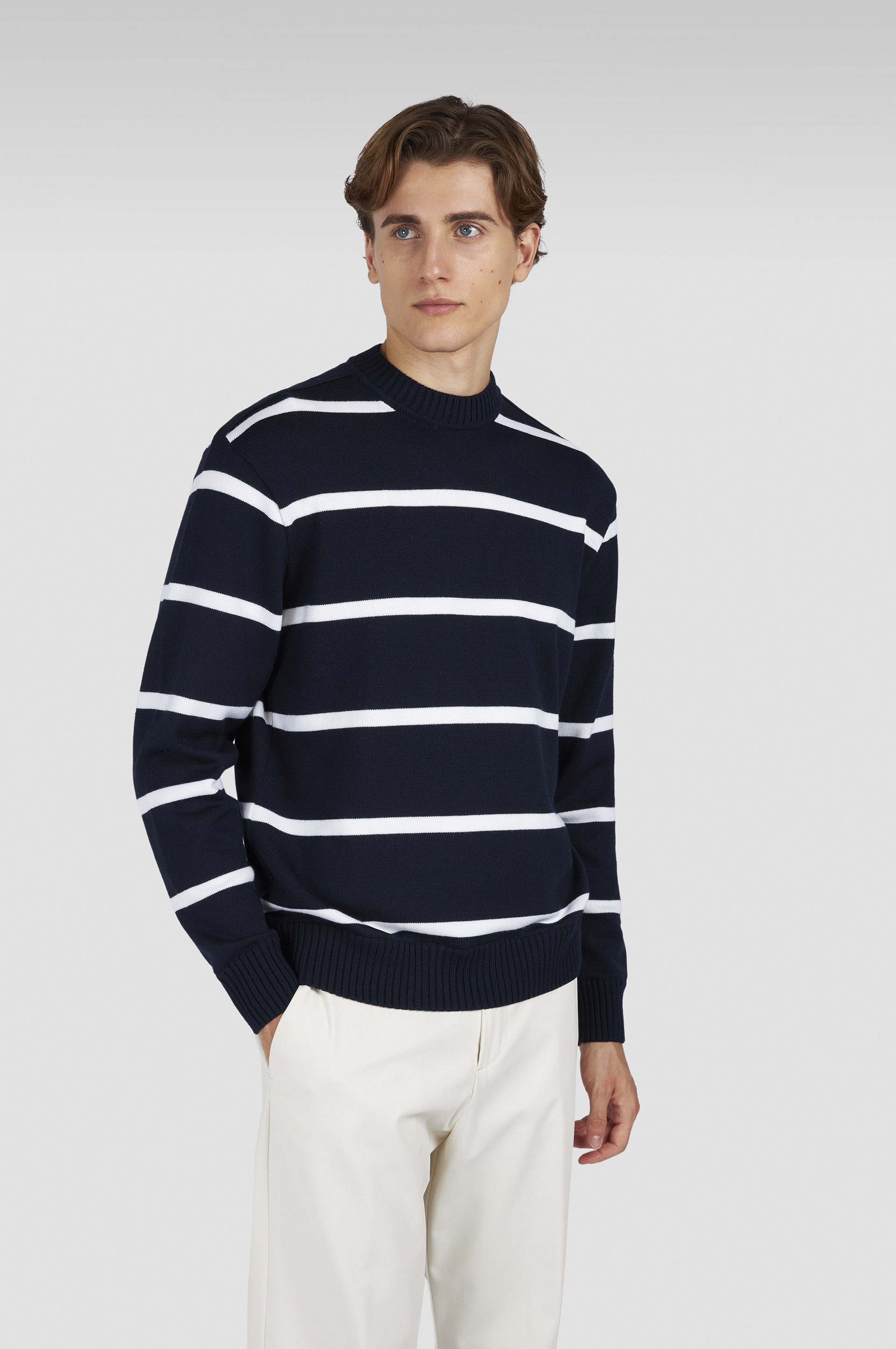 SOFT COOL TOUCH WOOL CREWNECK SWEATER - 6