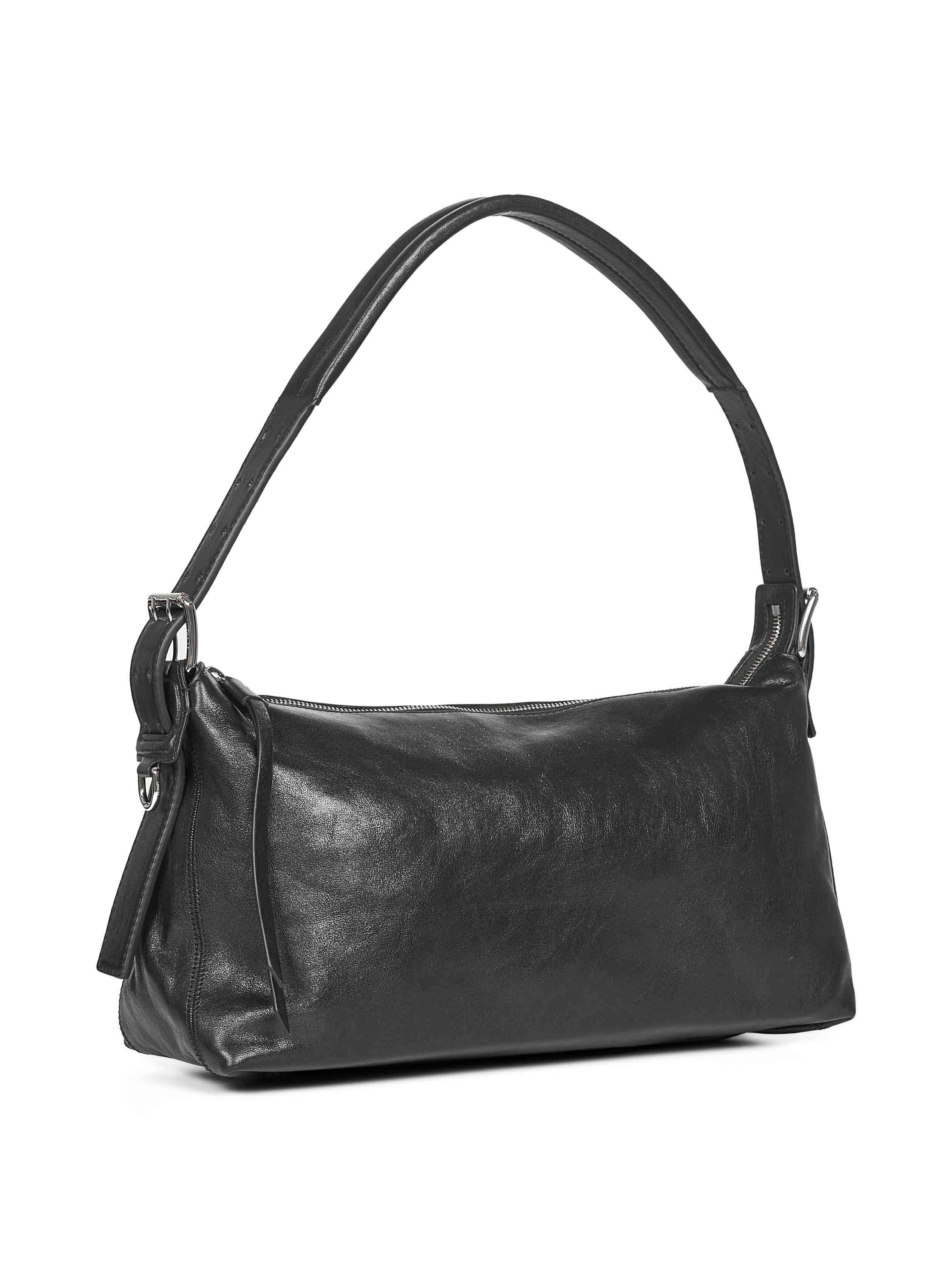 Dark chocolate Belted Baguette shoulder bag - 2