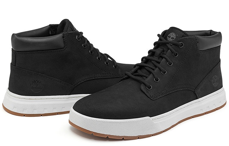 Timberland Maple Grove Wide Fit Leather Chukka Boots 'Black' A5PSGW - 5
