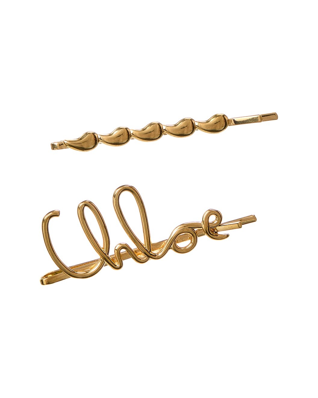 chloe クロエ ヘアークリップ Iconic Hair Clip Chloé Chloe The Iconic Hair Clips | gilt | REVERSIBLE