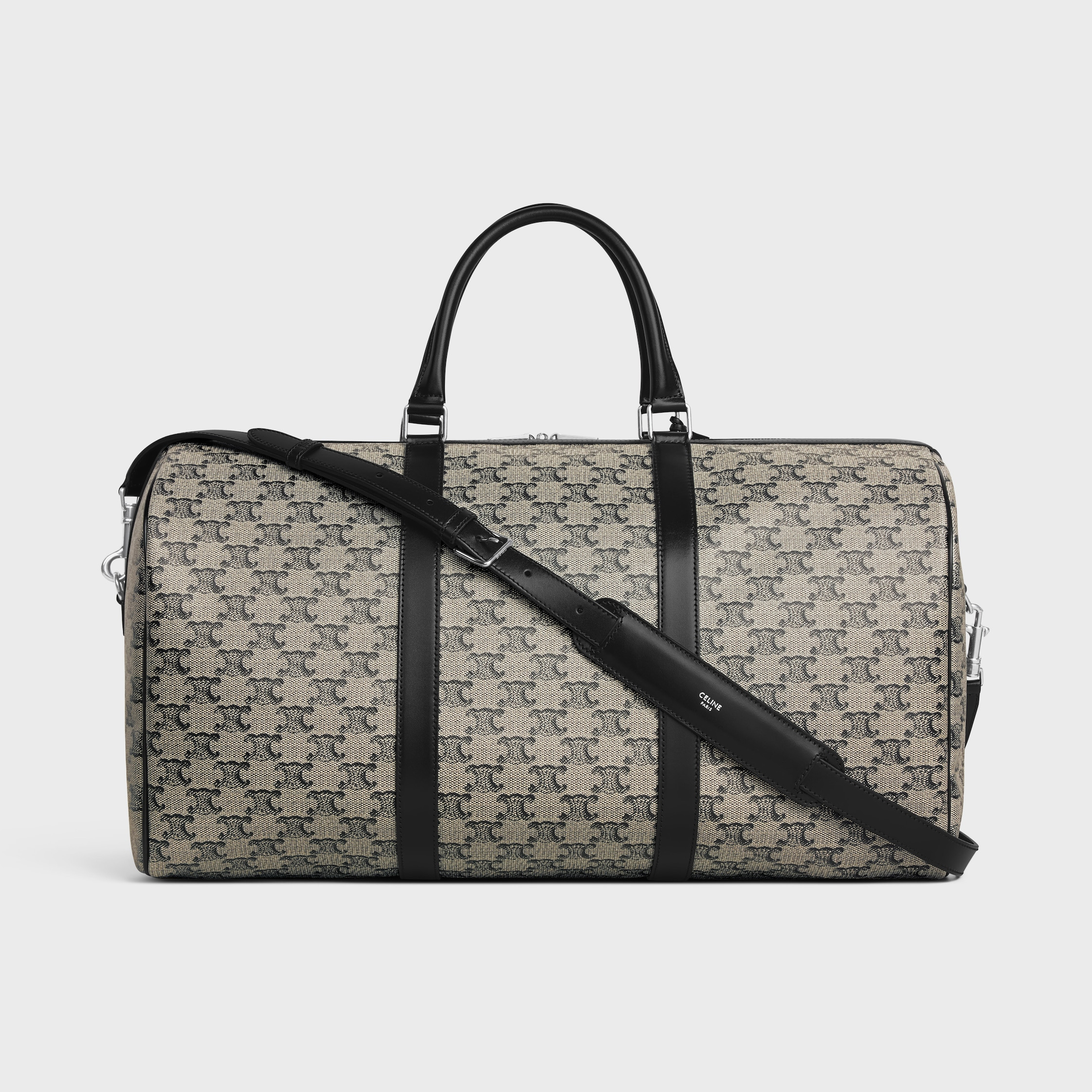 Large Travel Bag in TRIOMPHE CANVAS AND CALFSKIN - 3