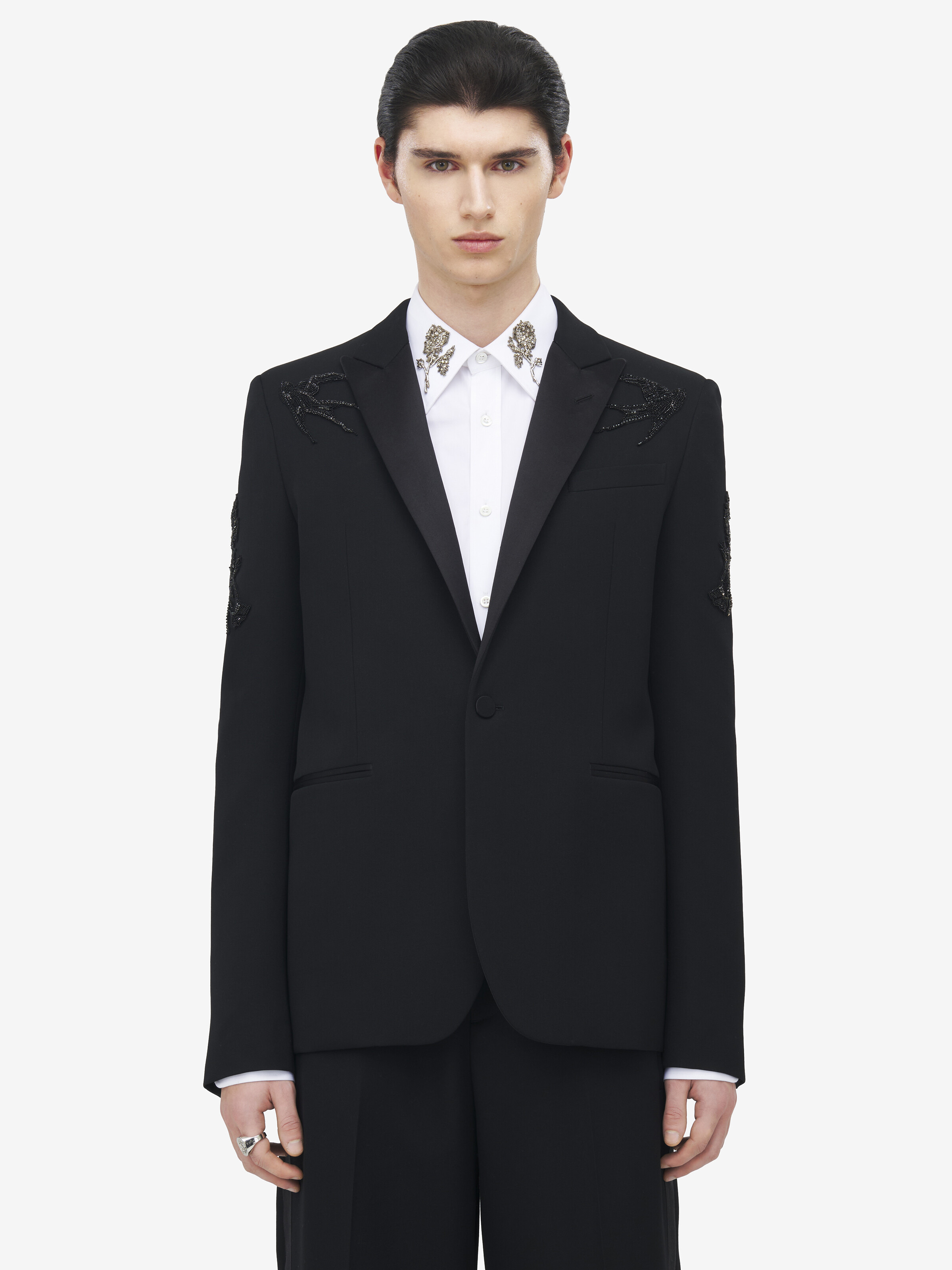 Sailor Tattoo Embroidery Tuxedo Jacket - 2