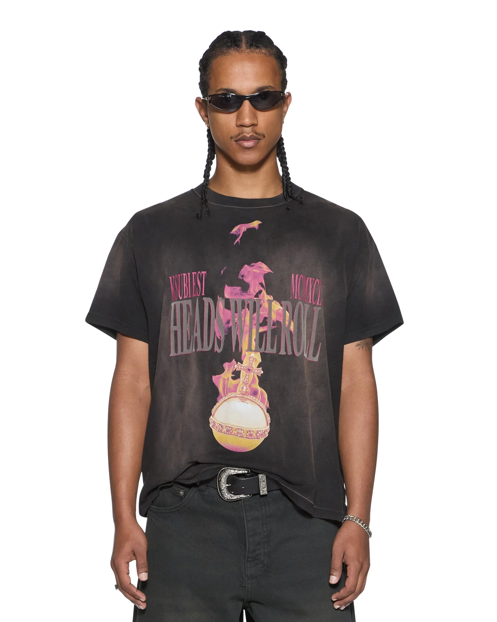H.W.R SID SS TEE SUNBLEACH BLACK - 1