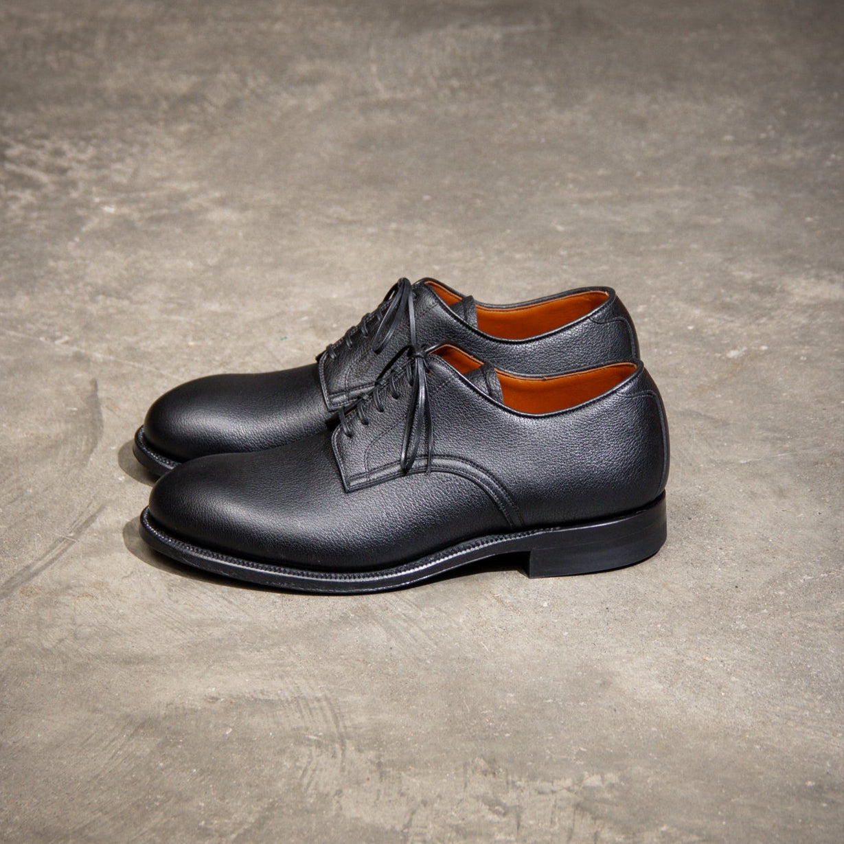 Navvy Cut Shoe - Black Tanganiyka (Pre-Order) - 6