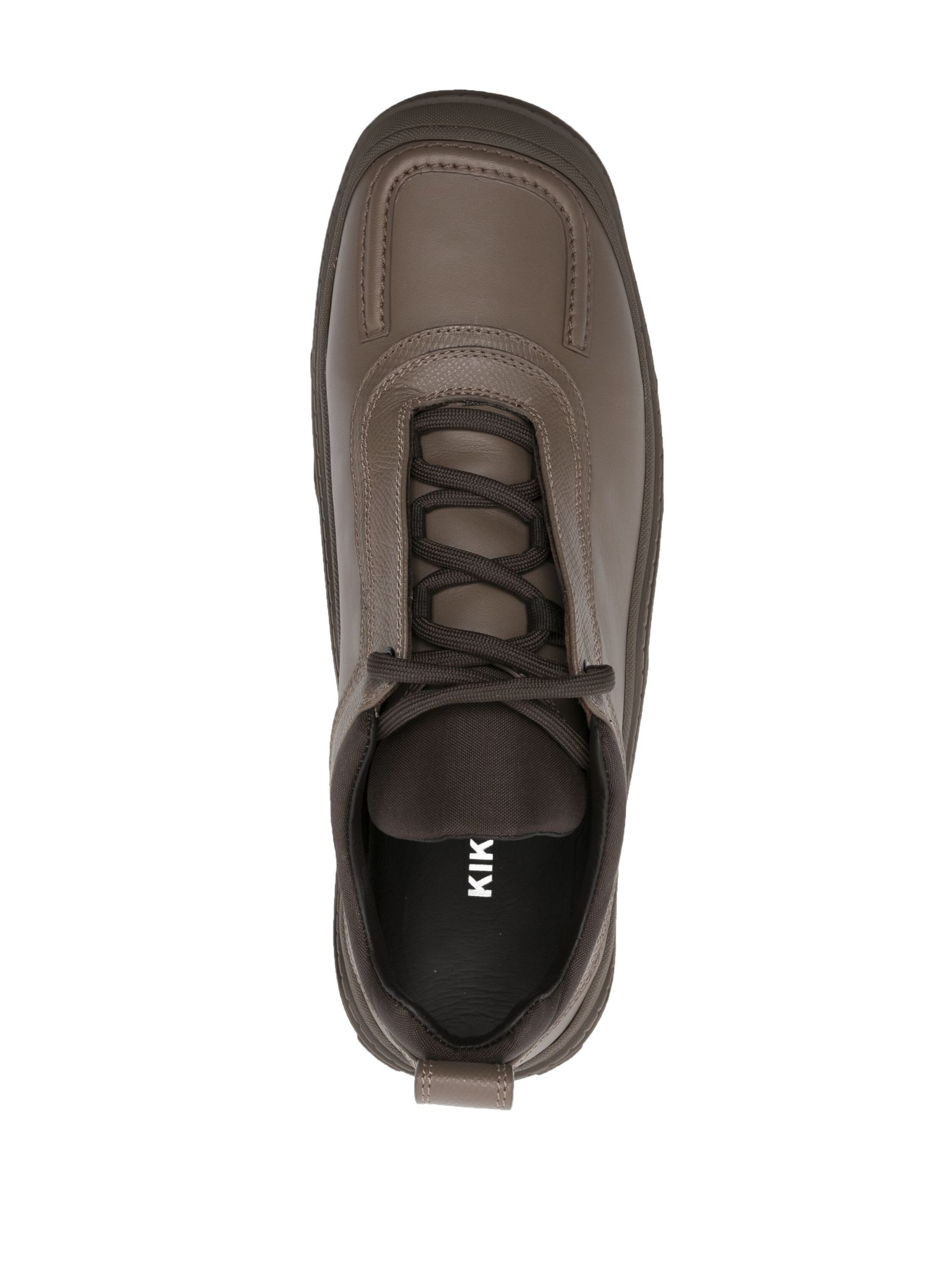 Brown Tonkin Low-Top Leather Sneakers - 4