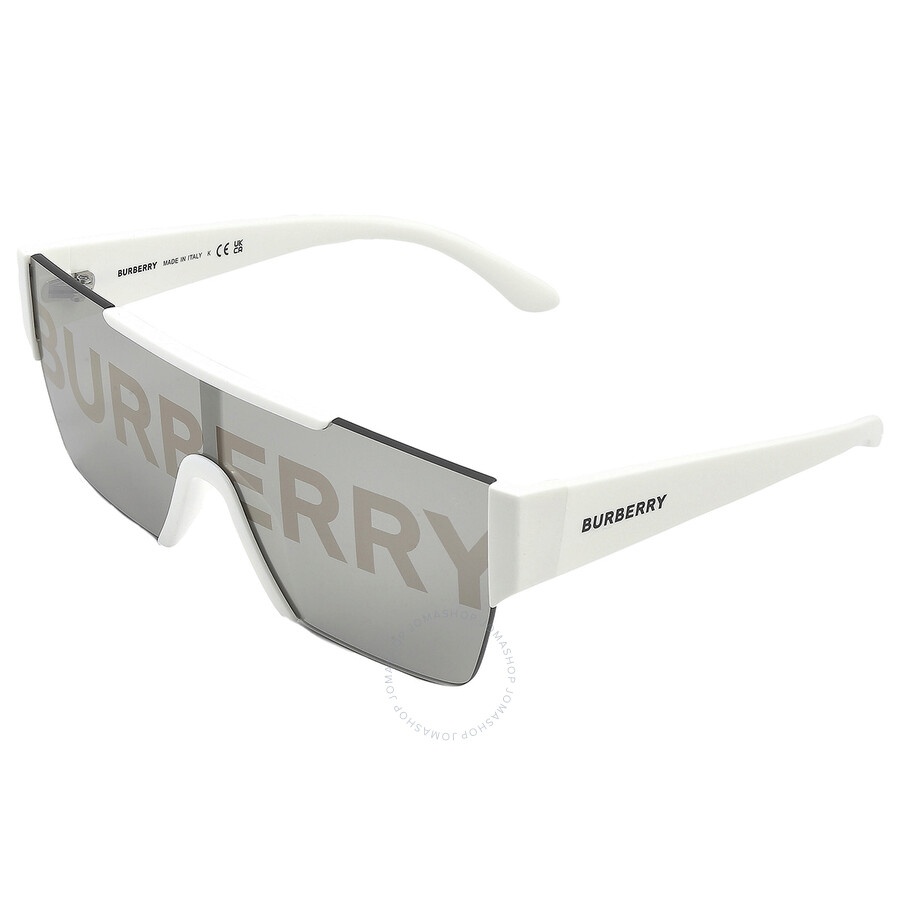 Burberry Grey / Burberry Silver / Gold Shield Men's Sunglasses BE4291 3007H 138 - 4