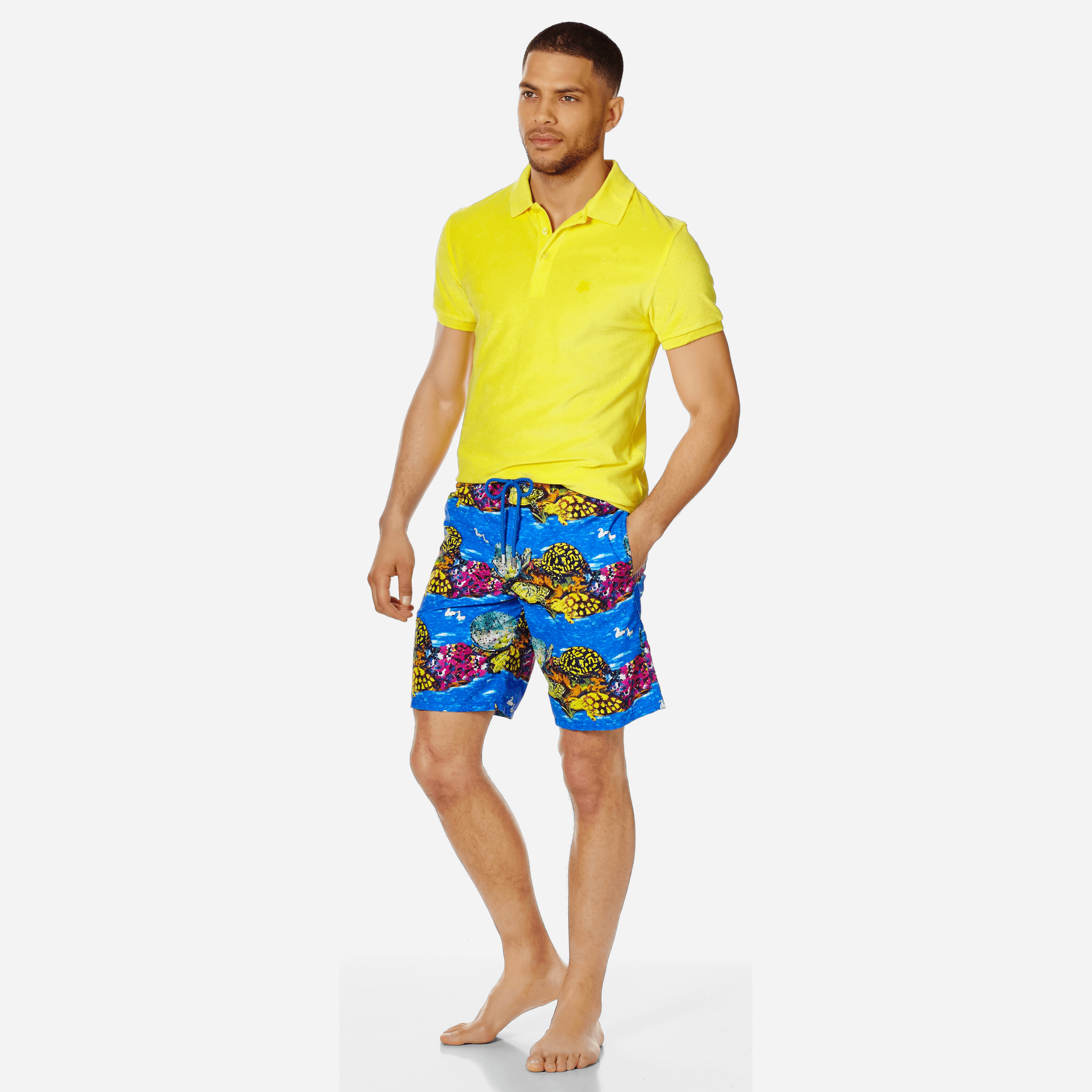 Men Swim Trunks Long Vilebrequin x Hunt Slonem - 6