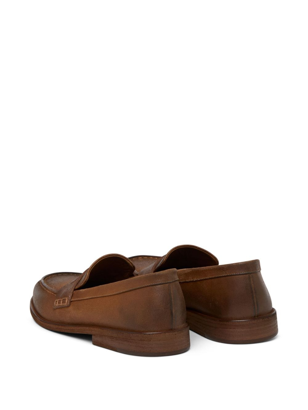 leather penny loafers - 3