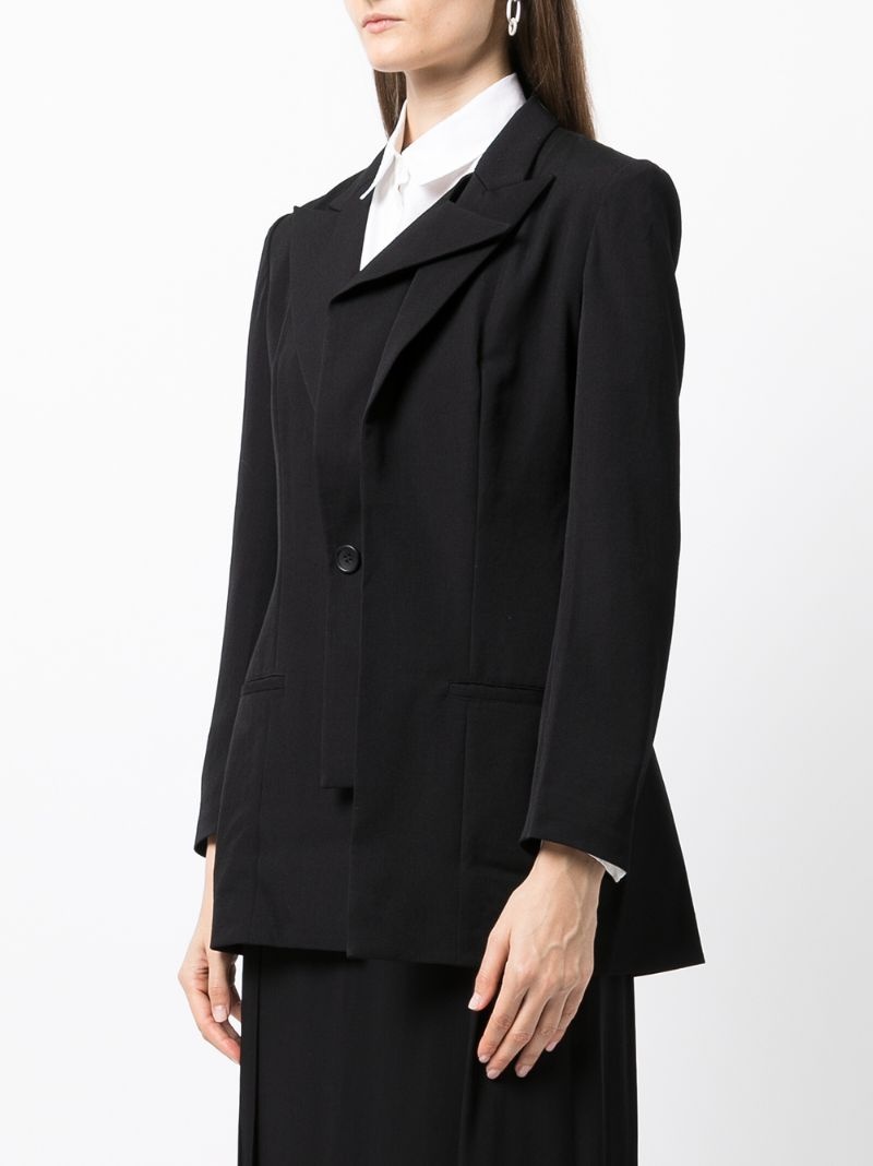 layered blazer jacket - 3