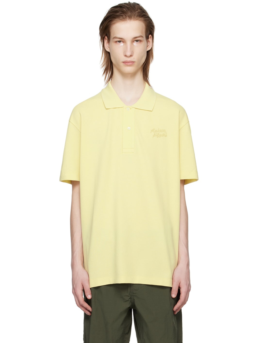 Yellow Handwriting Polo - 1