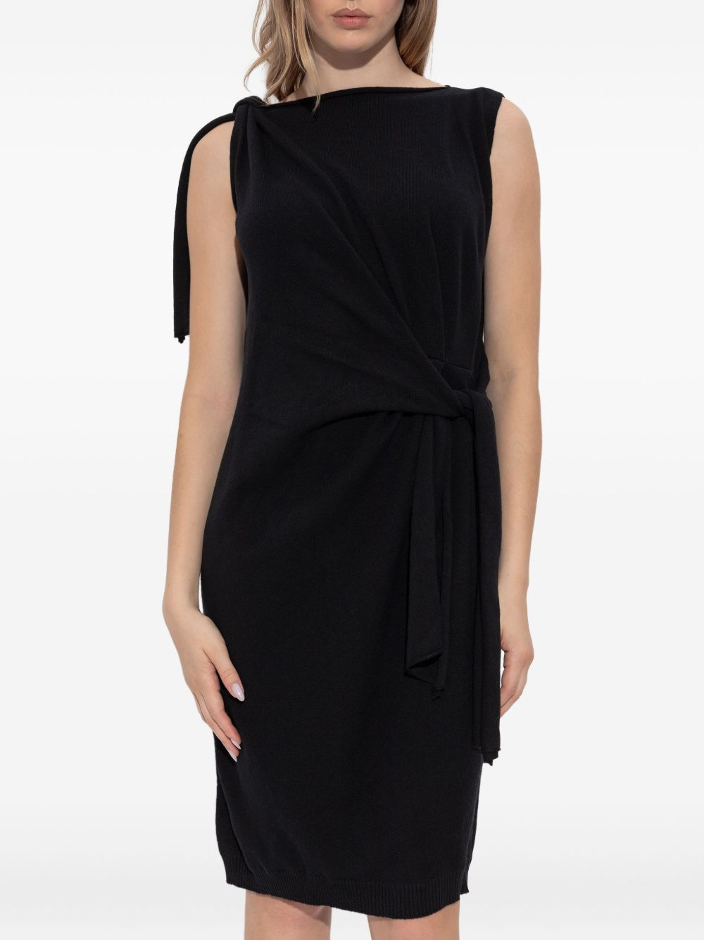 sleeveless knitted mini dress - 3